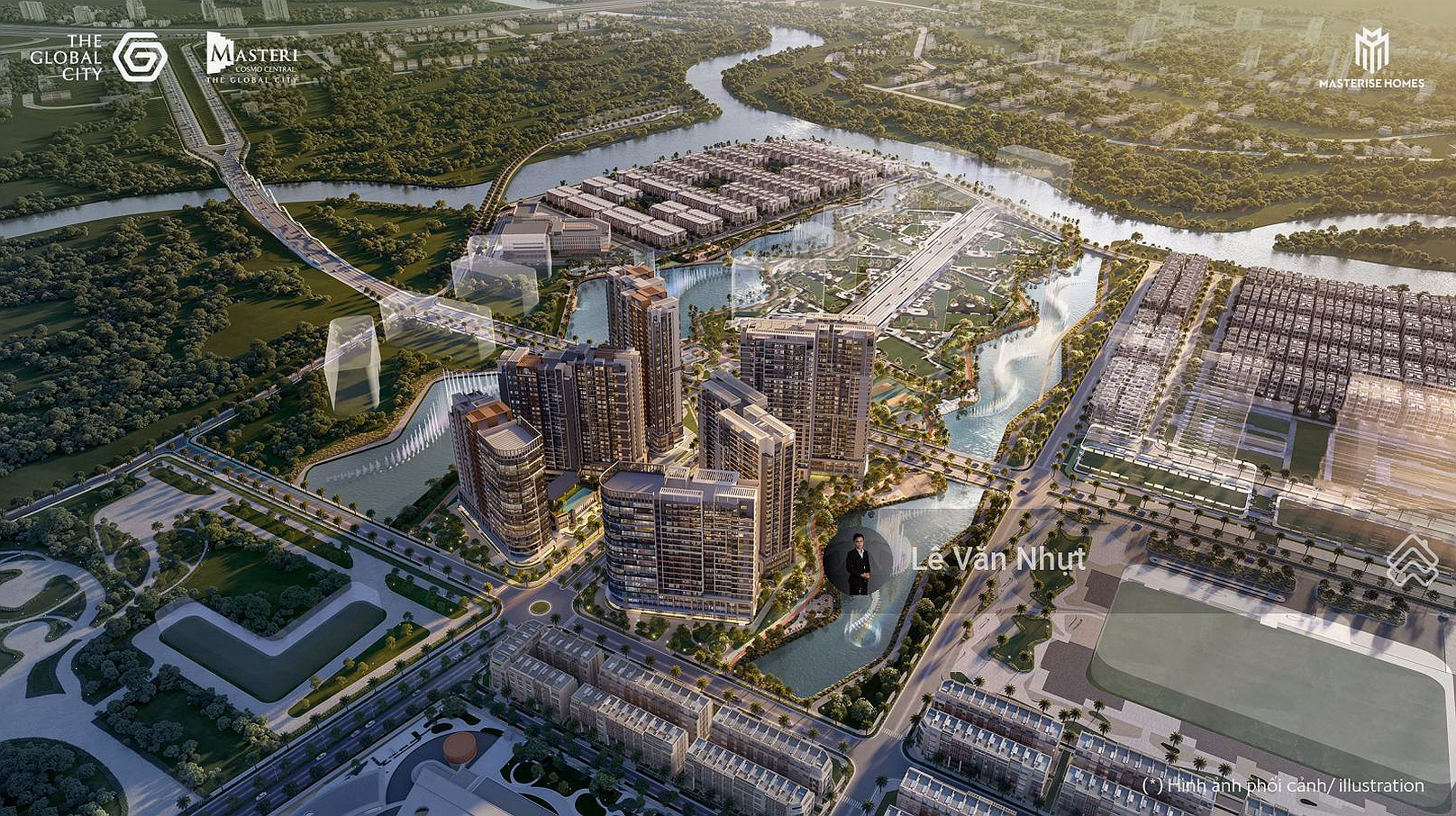 Interest support for nearly 5 years - 3 bedroom apartment in The Global City area - only 12.05 billion all in - at CT4 view Water music