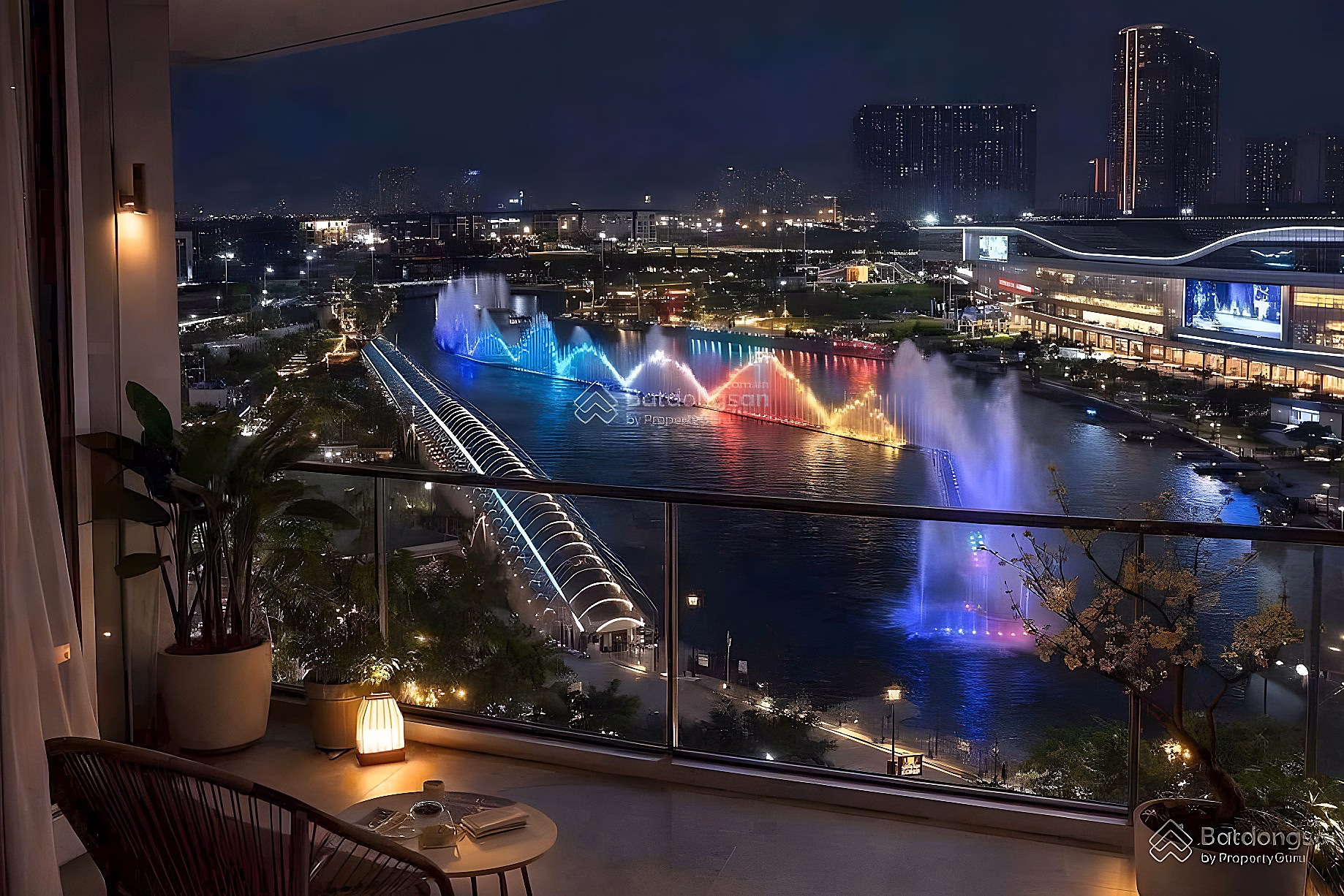 Masteri Cosmo Central 4-bedroom Corner Apartment for Sale, 25th Floor, Direct View of Water Music, 132m2, Good Price 18 billion