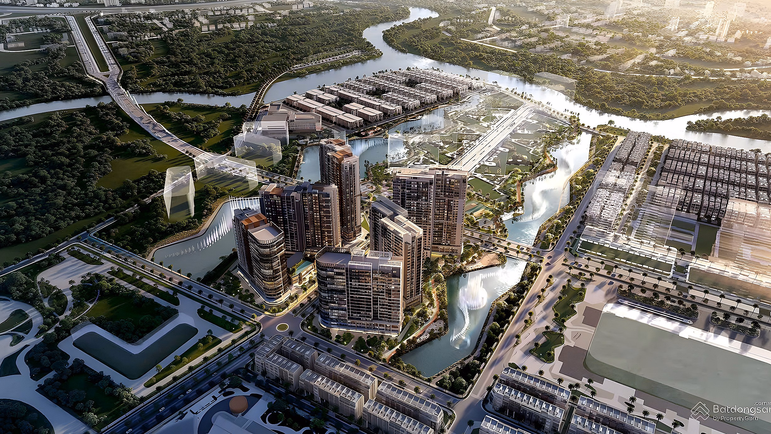 Masteri Cosmo Central 4-bedroom Corner Apartment for Sale, 25th Floor, Direct View of Water Music, 132m2, Good Price 18 billion