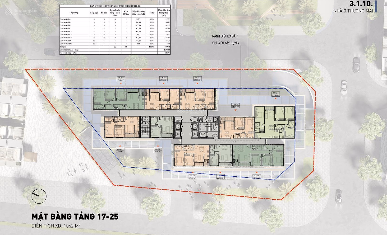 Apartment fund 44m² 1 bedroom + beautiful full floor price 3.3 billion - 900 million, sign sales contract - progress payment
