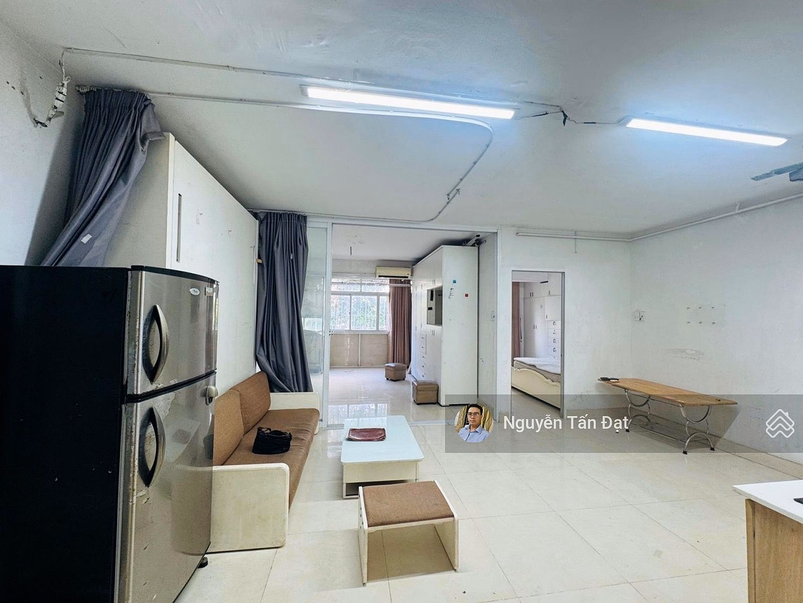 Phan Xich Long apartment, river view - 54m2 / 2 bedrooms 1 bathroom - renovated for rent 12 - 15 million/month - slightly 3 billion