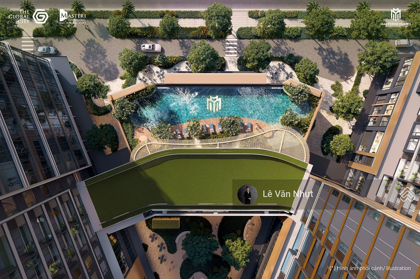 3-bedroom apartment in The Global City area - only 12.9 billion all in - at CT4 view Water music, Interest support for nearly 5 years
