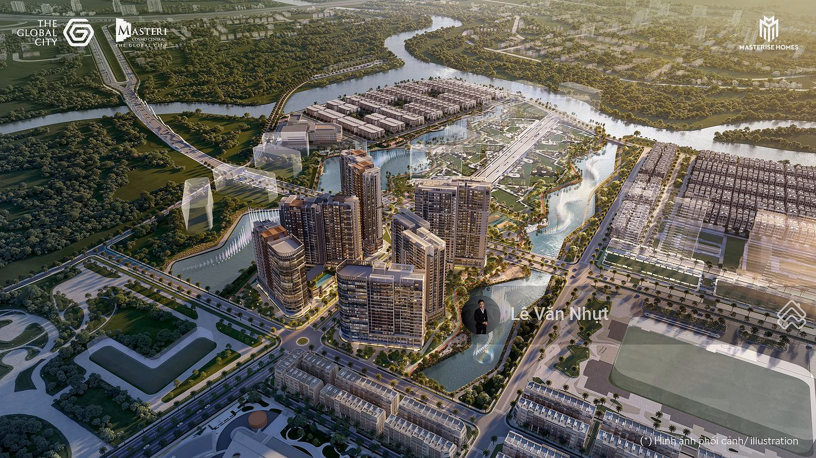 3-bedroom apartment in The Global City area - only 12.9 billion all in - at CT4 view Water music, Interest support for nearly 5 years