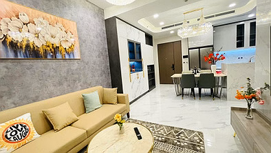 Apartment for rent: 117m2-3 bedrooms-2WC, furniture: cold, hot, curtain, sofa, price: 15 million/month at CC Phu My, District 7