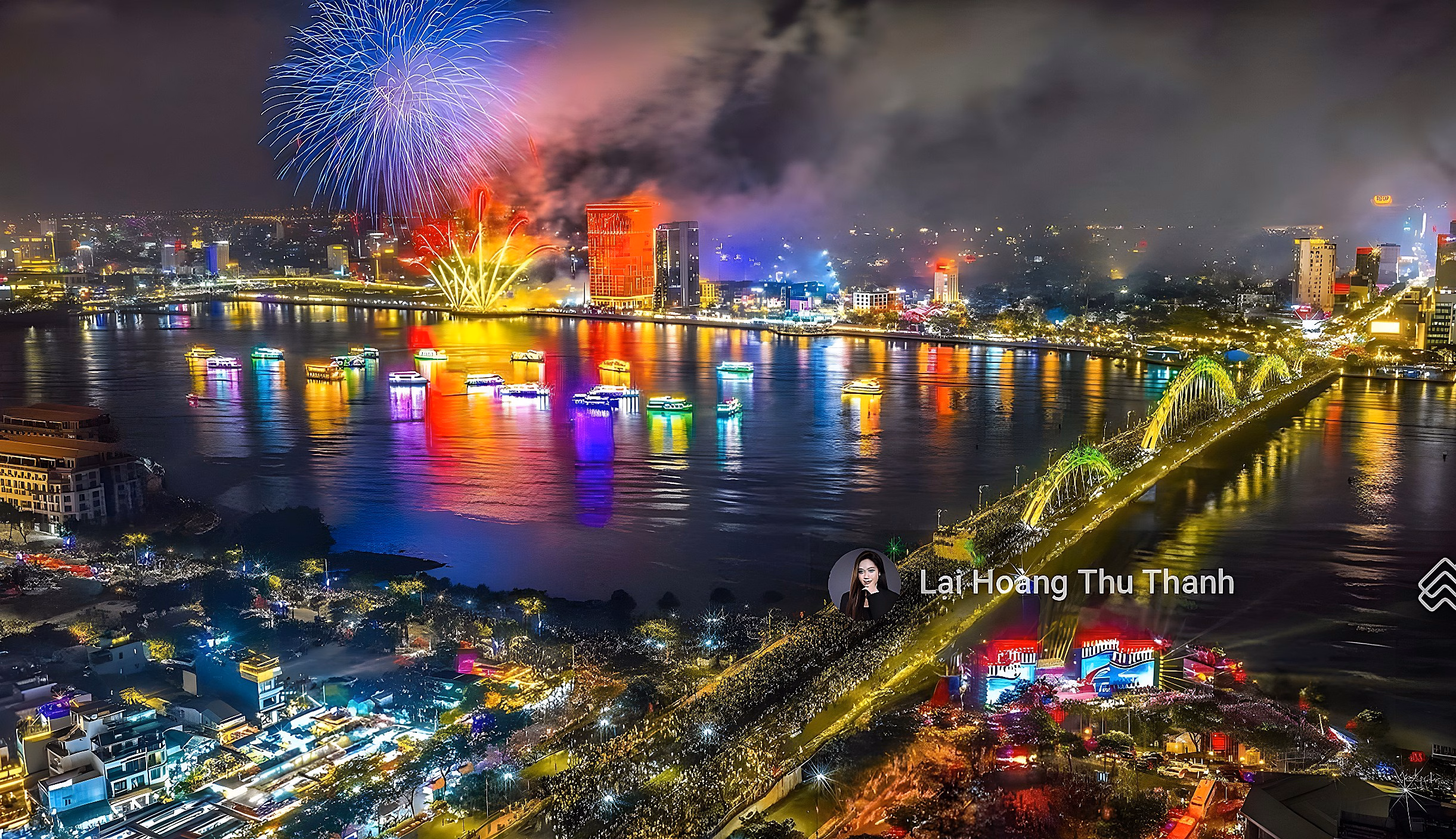 Thu Thanh - Diplomacy long-term apartment with view of Dragon Bridge, Han River, My Khe beach The Legend Da Nang