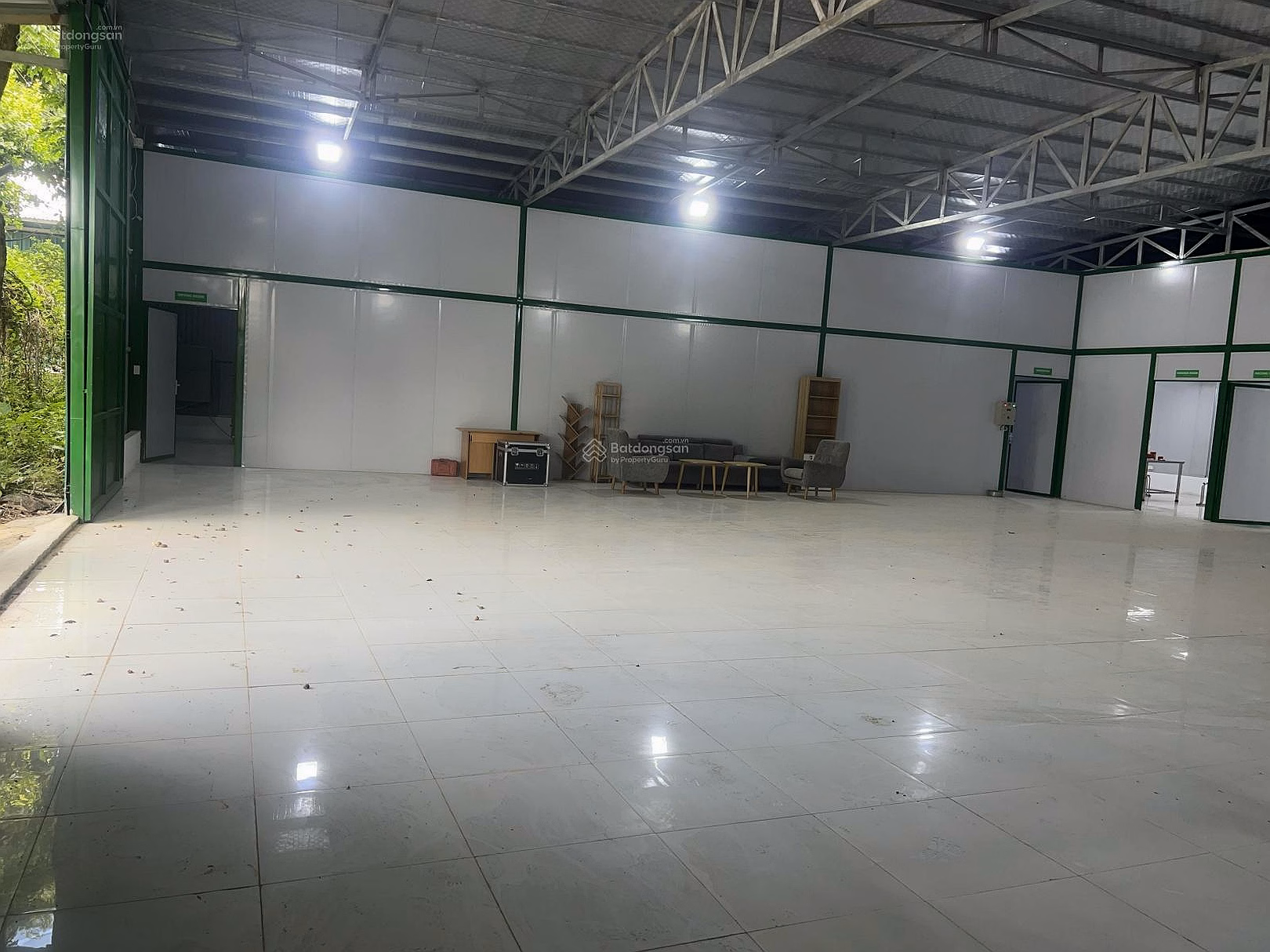 510m2 factory for rent + 135m2 attic, heat-resistant roof, marble floor, air-conditioned office, 3-phase electricity