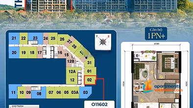 Onsen 3 building with an area of ​​59.2m2, price only 4.21 billion