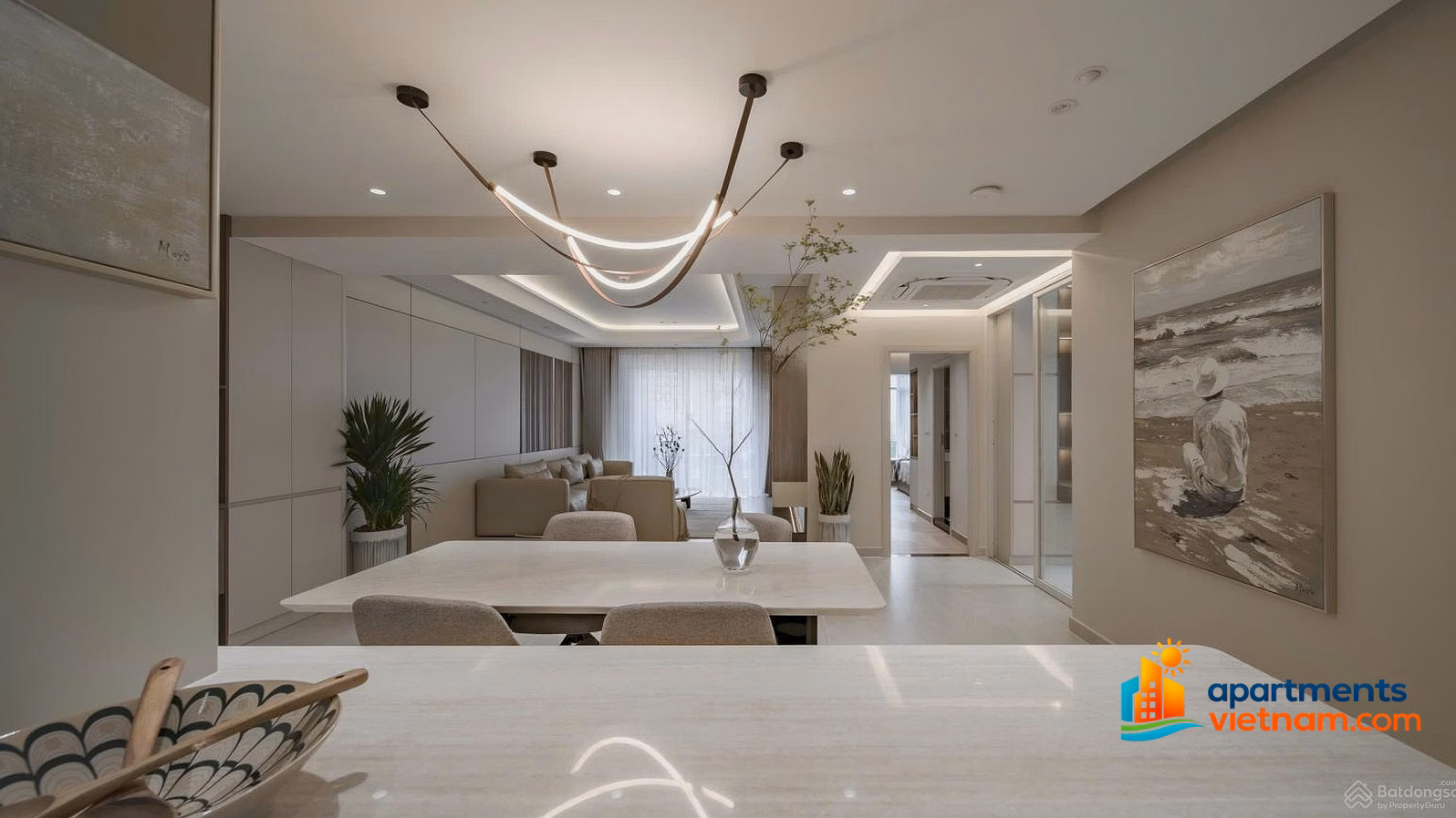 Urgent rent 3 bedroom luxury apartment, 146m2 at Riverside Residence, full luxury only 45 million/month