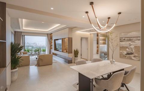 Urgent rent 3 bedroom luxury apartment, 146m2 at Riverside Residence, full luxury only 45 million/month.
