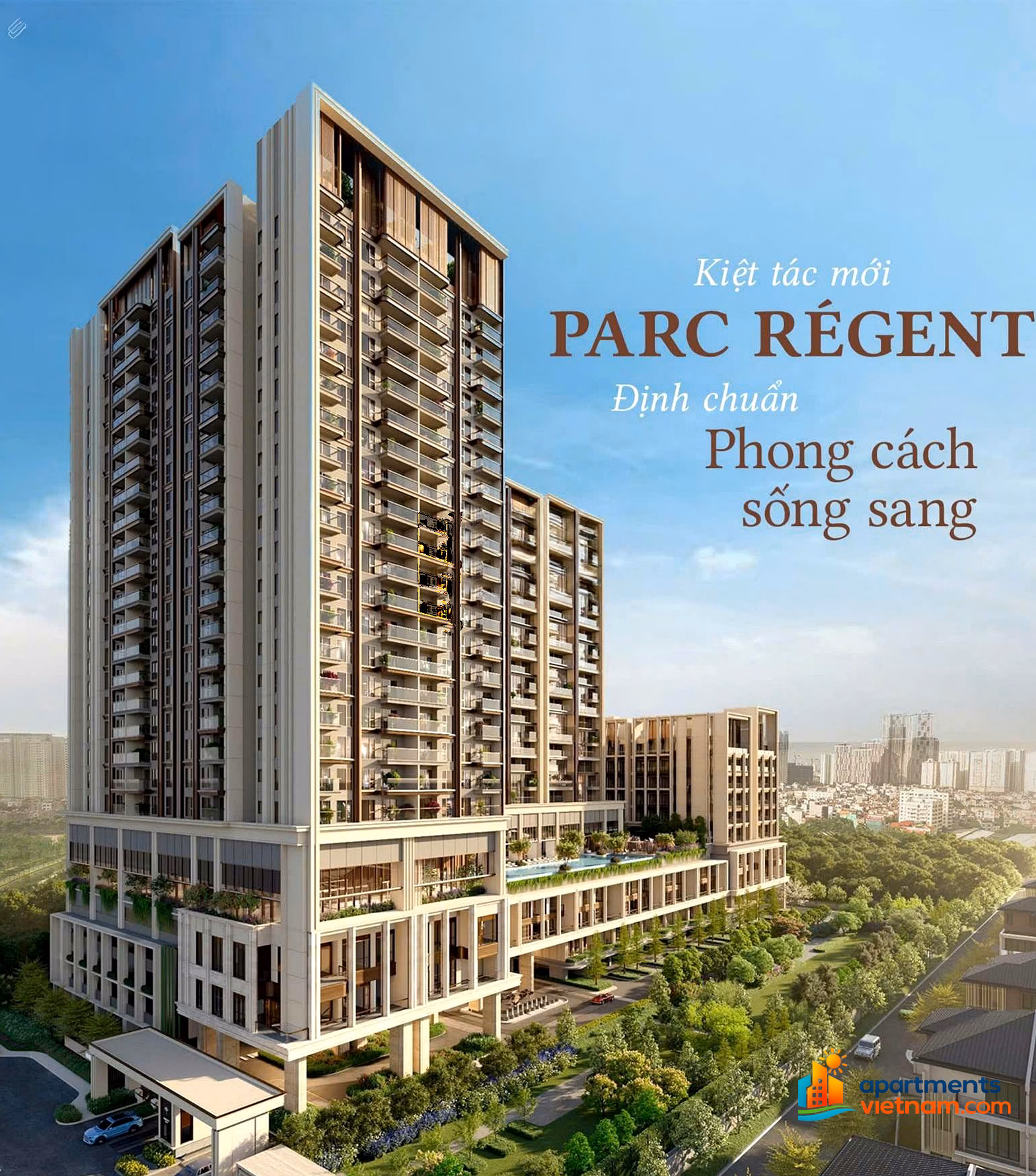 Selling a 4-bedroom 145m² apartment in Parc Régent apartment, 2 separate car lots for 17.5 billion including fees. Contact 0931 686 ***