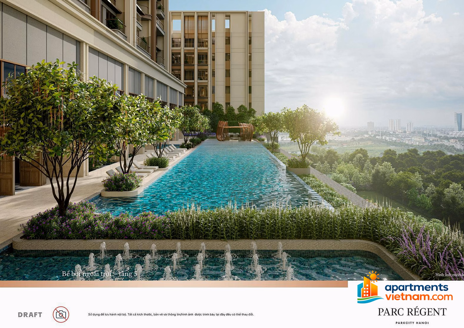 Selling a 4-bedroom 145m² apartment in Parc Régent apartment, 2 separate car lots for 17.5 billion including fees***