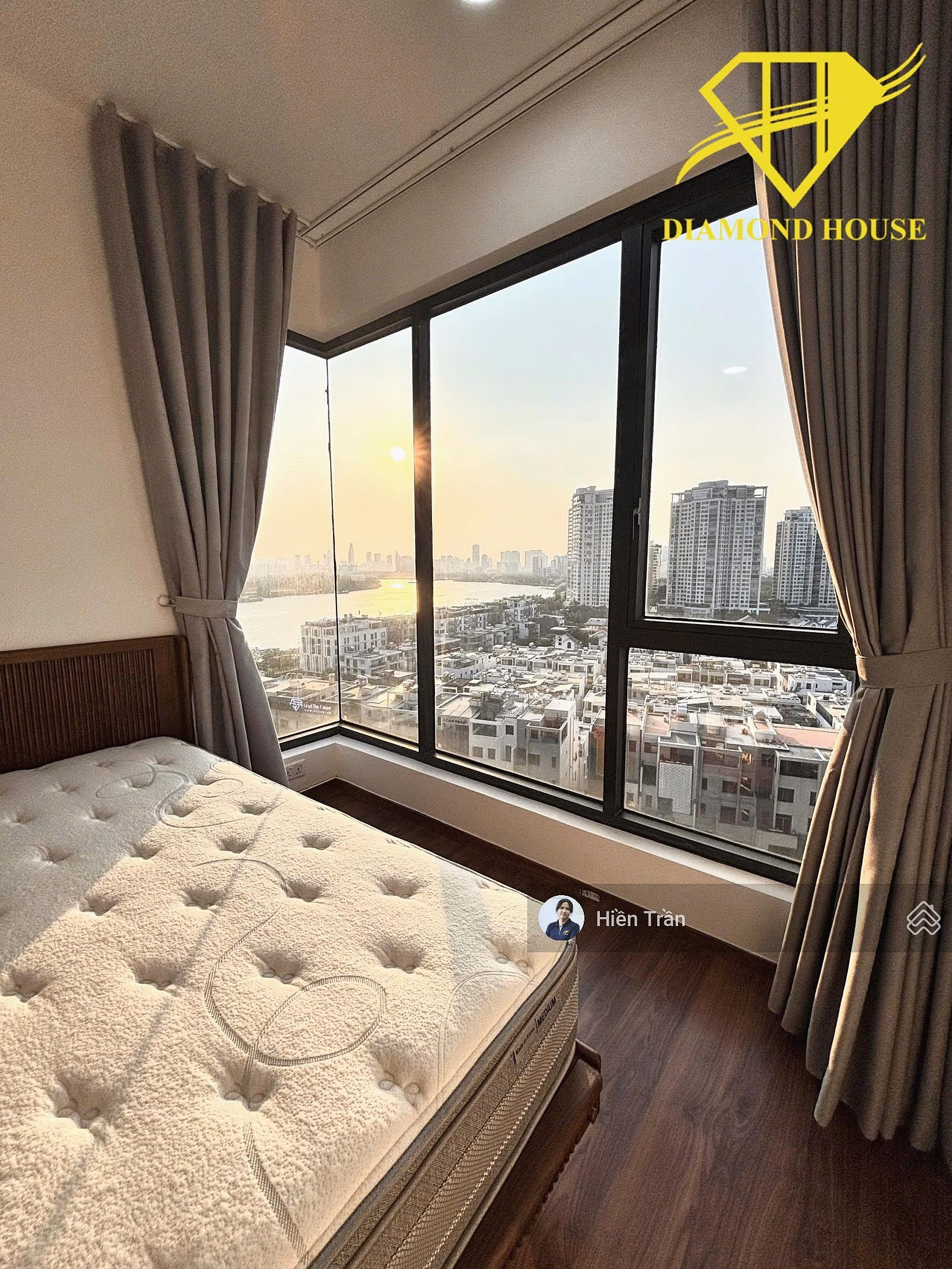 2-bedroom corner apartment with district 1 view - super good price 8.8 billion (all inclusive), fully furnished, call for consultation immediately 0334 237 ***