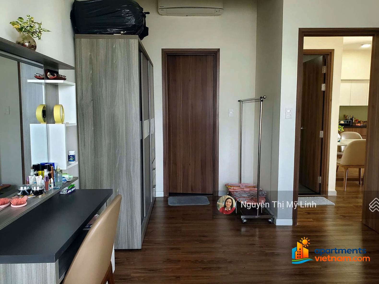 Mizuki Park apartment for rent, 3 bedrooms, 2 bathrooms, full NT, price 14 million/month, canal view. Contact: Linh 0933 868 ***