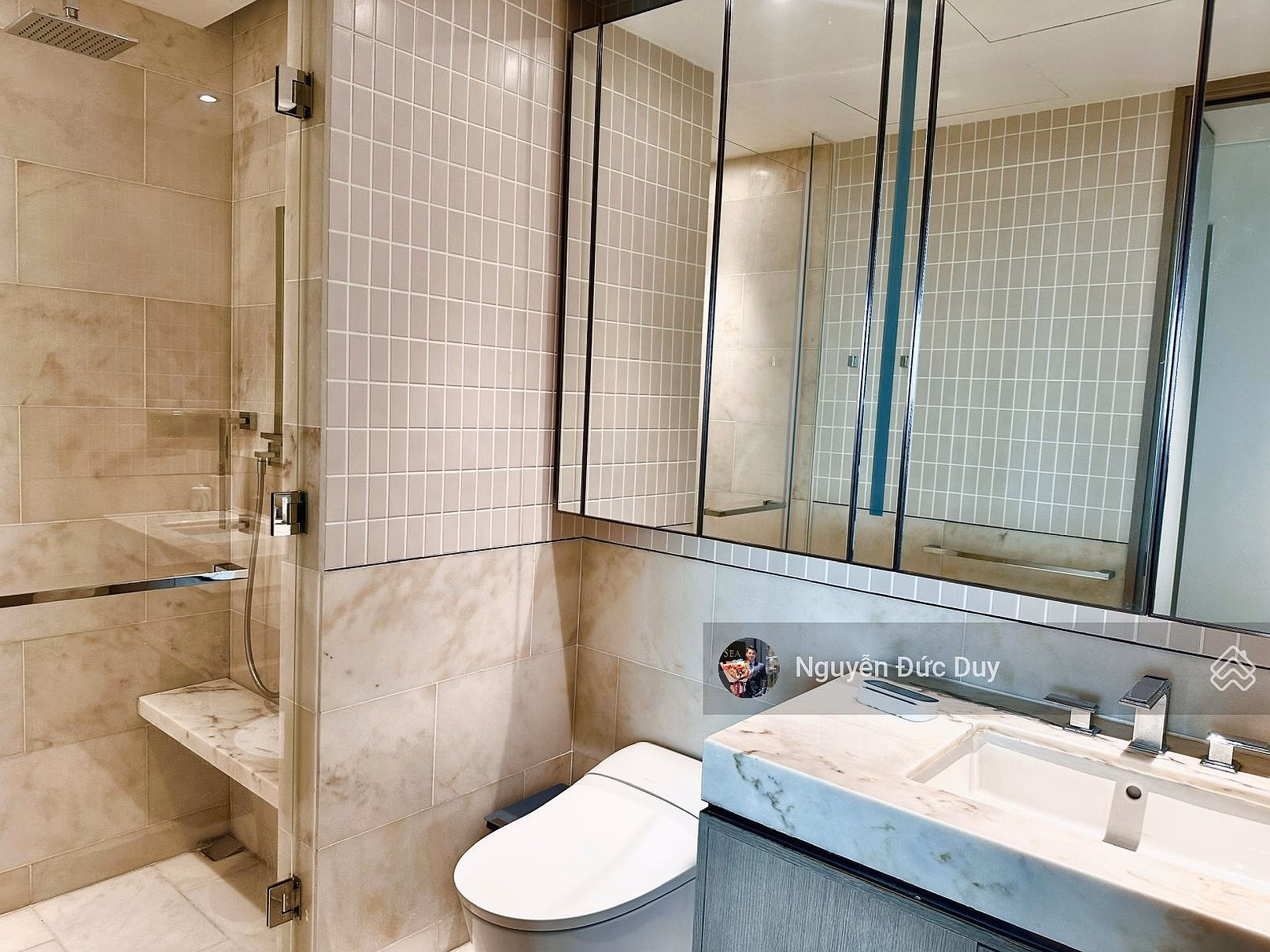 Price 95 million/month for 2 bedrooms + 1 office room, area 117m2, full Marriott standard furniture, free QL