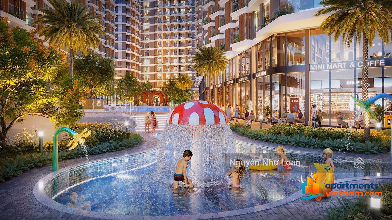 City view 6th floor - 48m2 - price 2,455 billion, tower A Meypearl Harmony Phu Quoc - built to the 10th floor