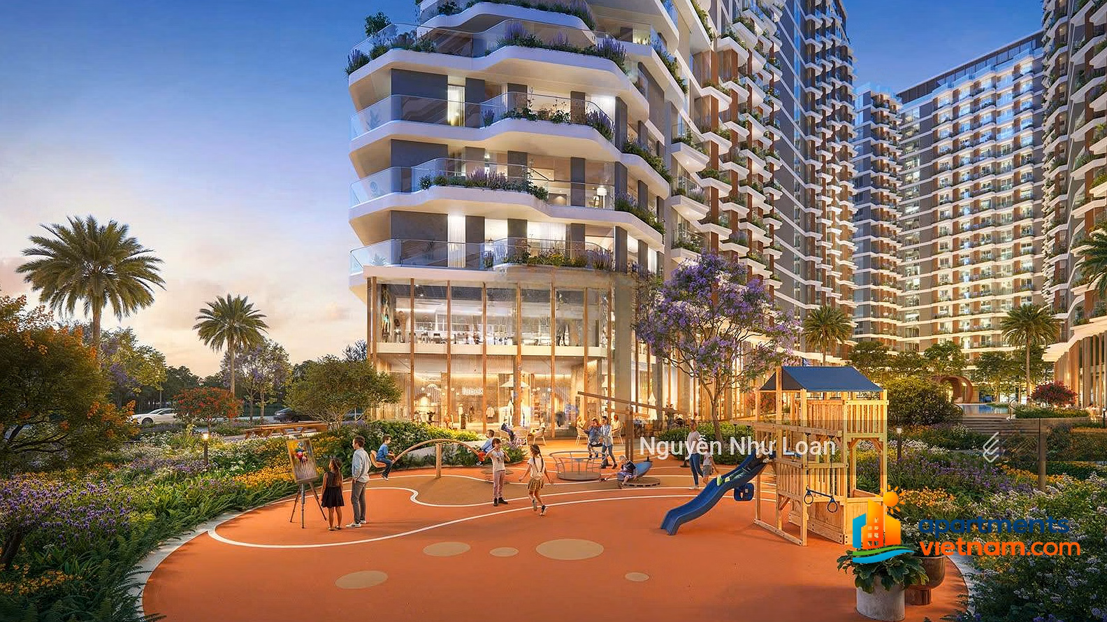 City view 6th floor - 48m2 - price 2,455 billion, tower A Meypearl Harmony Phu Quoc - built to the 10th floor