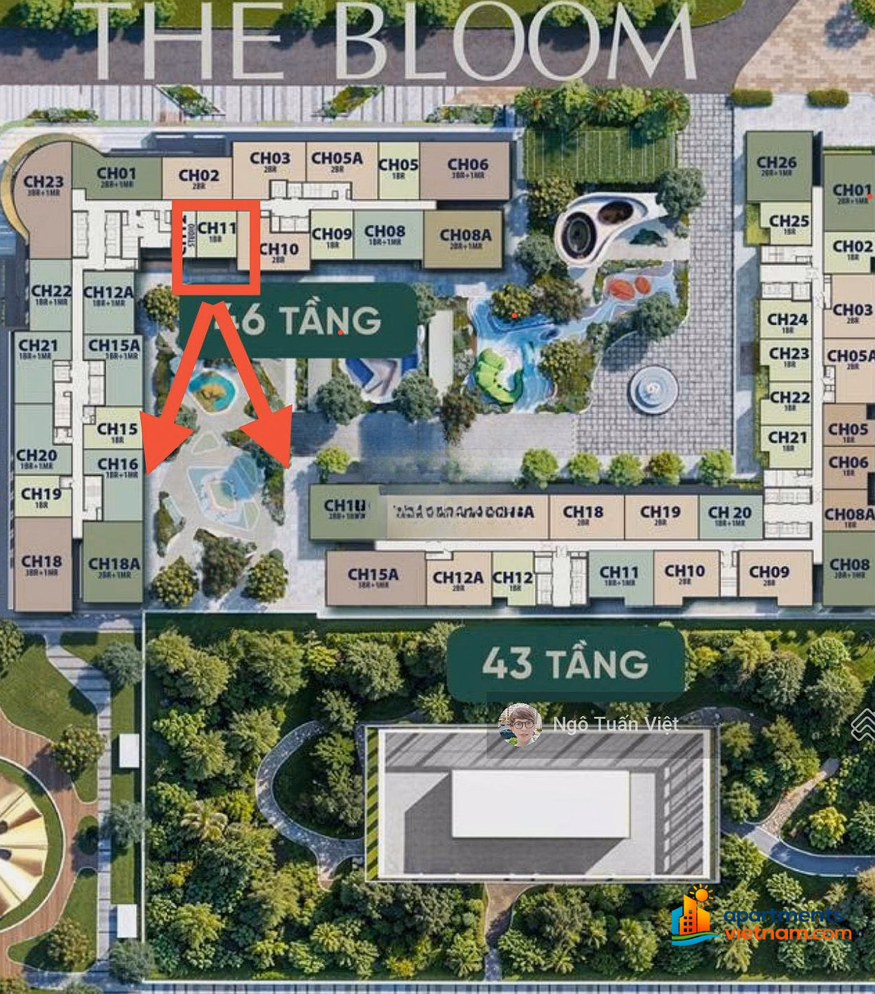 Urgent sale - 1 bedroom Masterise Cao Xa La axis Hot 11 building L1 - View of BC Southeast area - Price only 6.7 billion