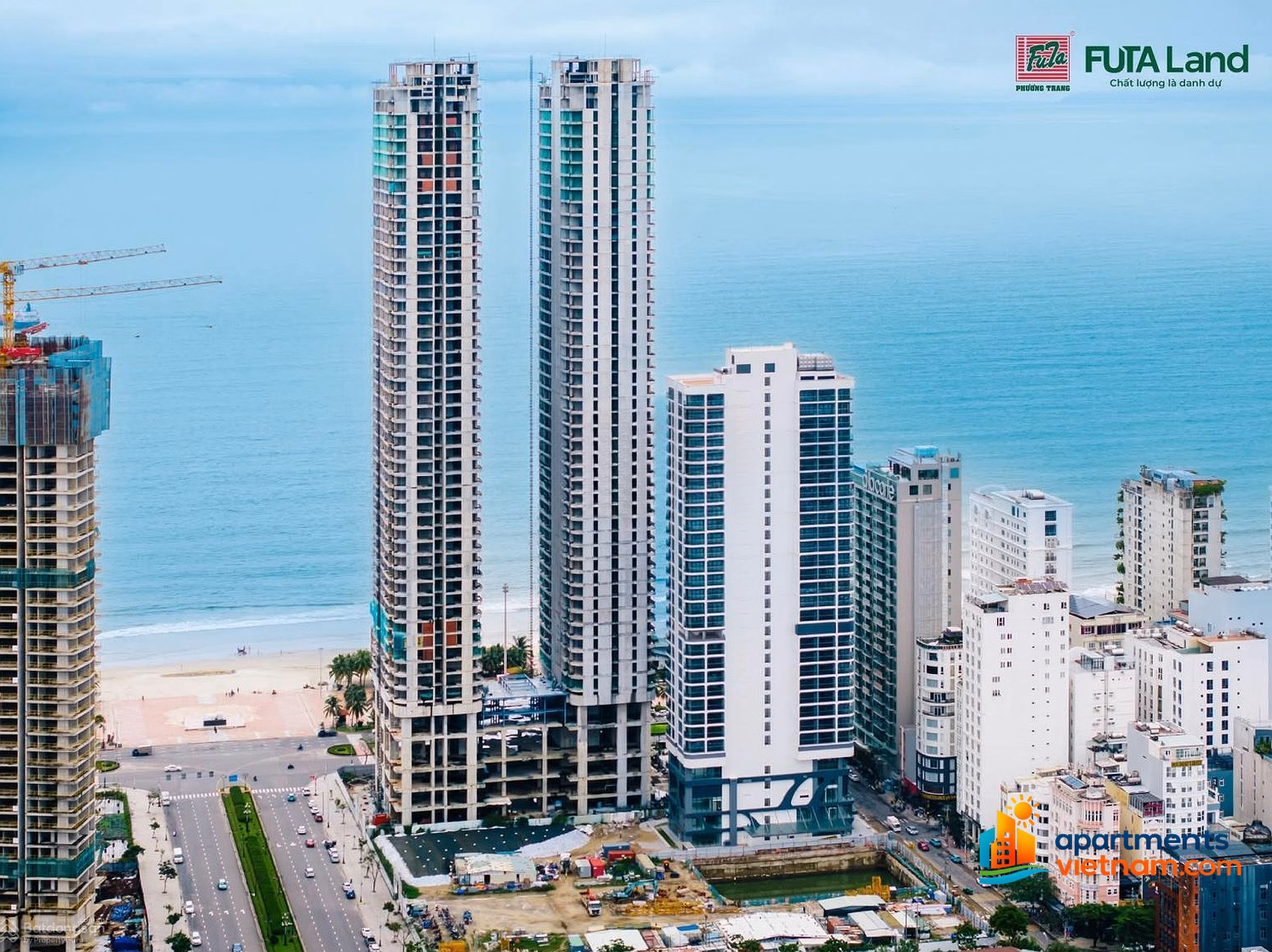 Own a high-floor studio with a view of My Khe beach, Da Nang Times Square | Vo Nguyen Giap's million-dollar facade