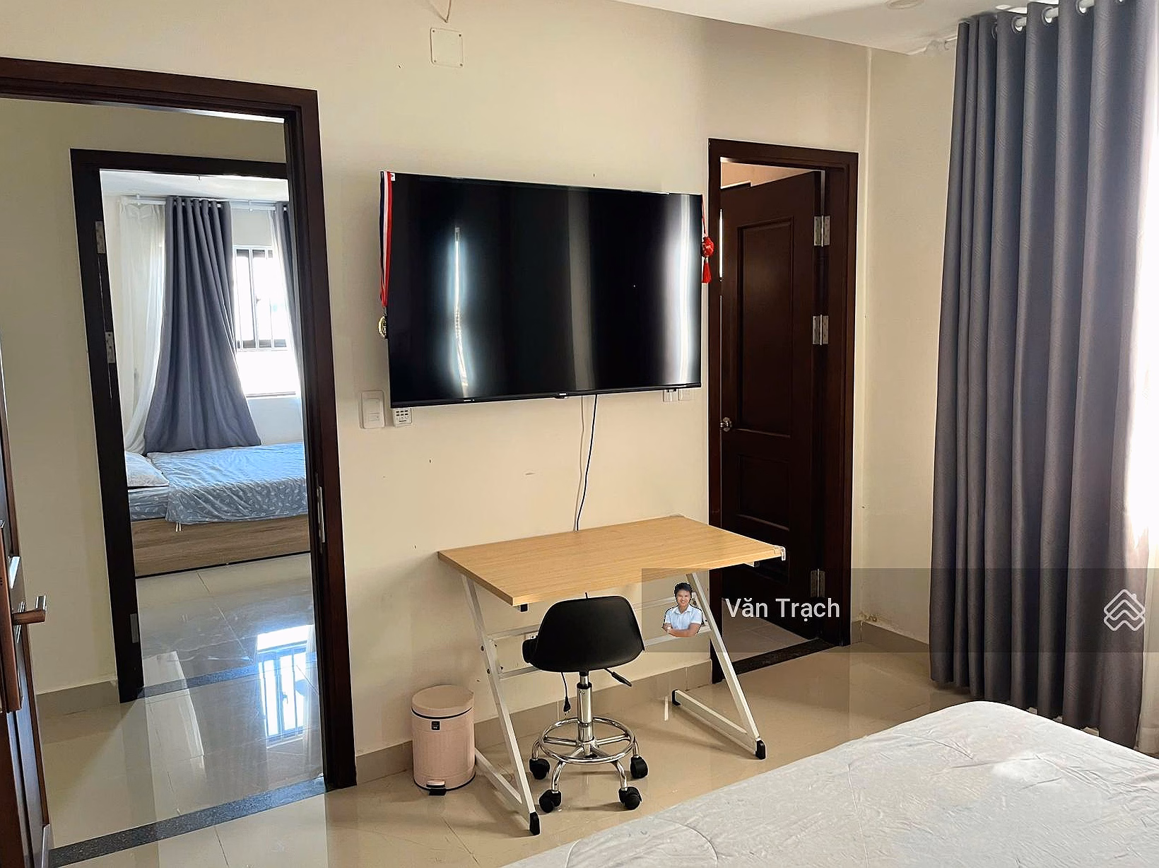 The owner sent to rent a 3-bedroom apartment in VCN Phuoc Hai Nha Trang Apartment, beautiful view, ready to move in, fully furnished