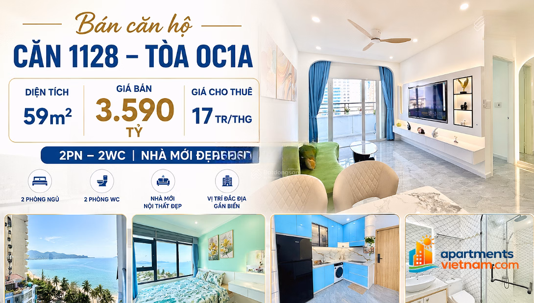 Selling 2 bedroom, 2 bathroom, 59m2 apartment at 3 Pham Van Dong, 3.59 billion