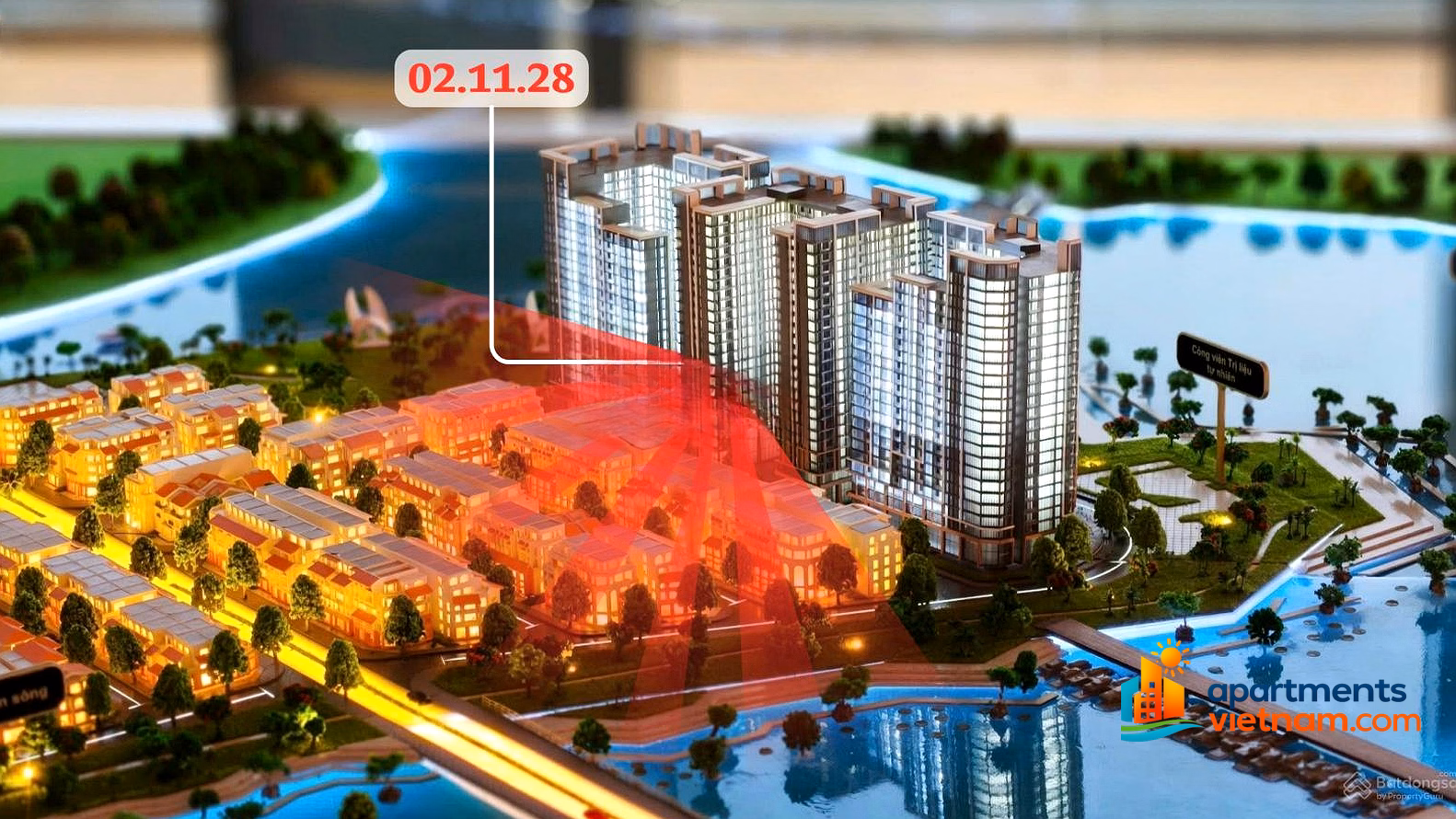 Selling a 3-bedroom apartment at a good price on Charmora City Nha Trang. River view, city view, sea view and Vinpearl Land