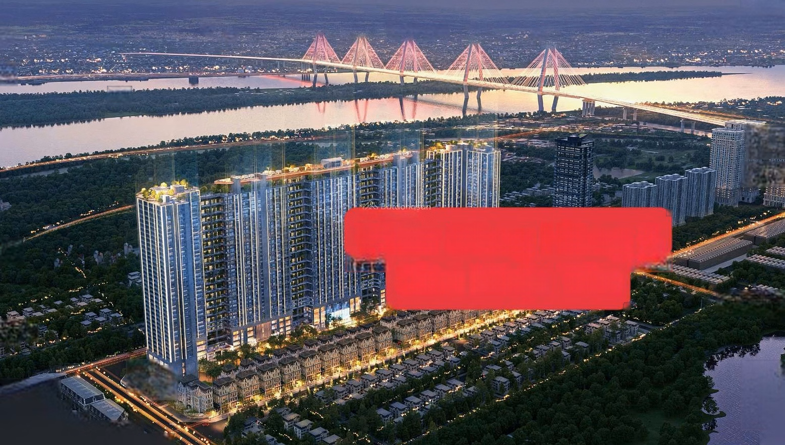 Duplex 5-bedroom corner apartment, S5 building, 27th floor, Red River view, with private swimming pool, price 58 billion, Noble Crystal Tay Ho