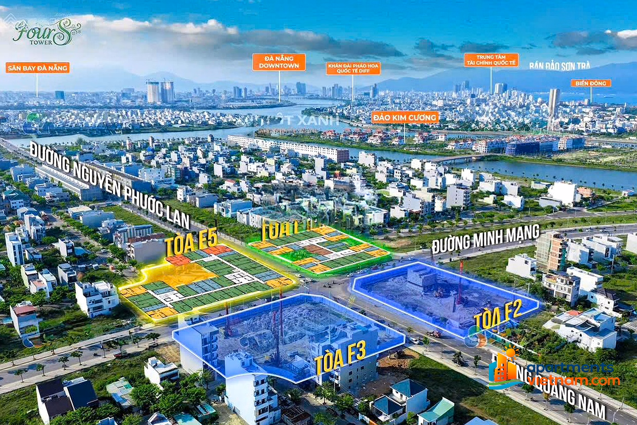 1 bedroom apartment + garden - super rare at FourS Tower Da Nang - 58.51m² price only 2,466 billion