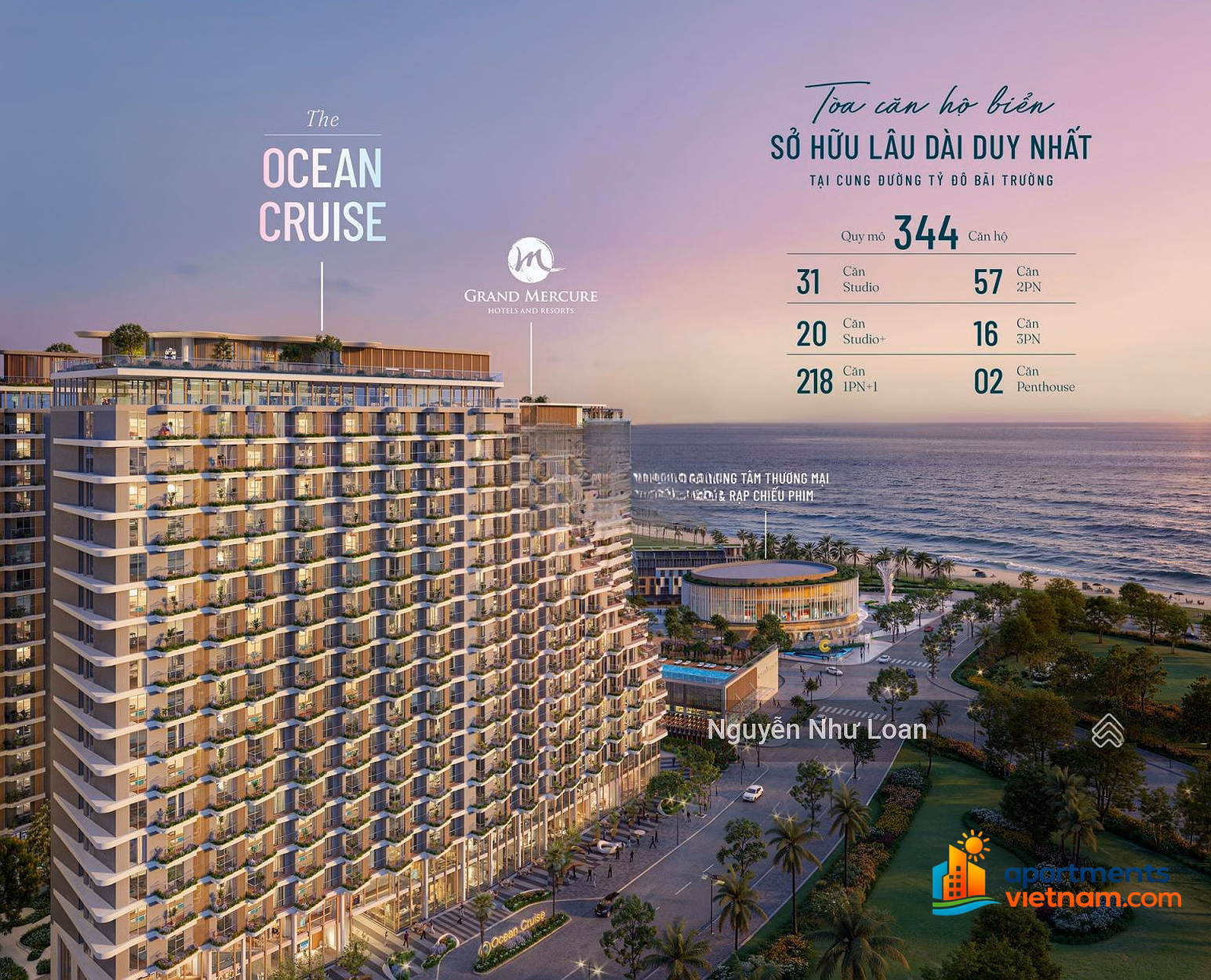 Nhu Loan holds the goods, 2pn 54m2 of C tower with pool view price of 3.1 billion - long-term ownership