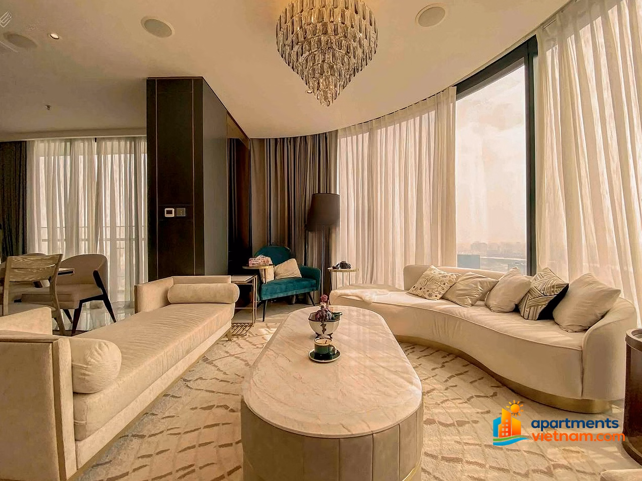 Collection of shopping carts of more than 300 apartments for rent at Vinhomes Golden River - Continuously updated with good prices