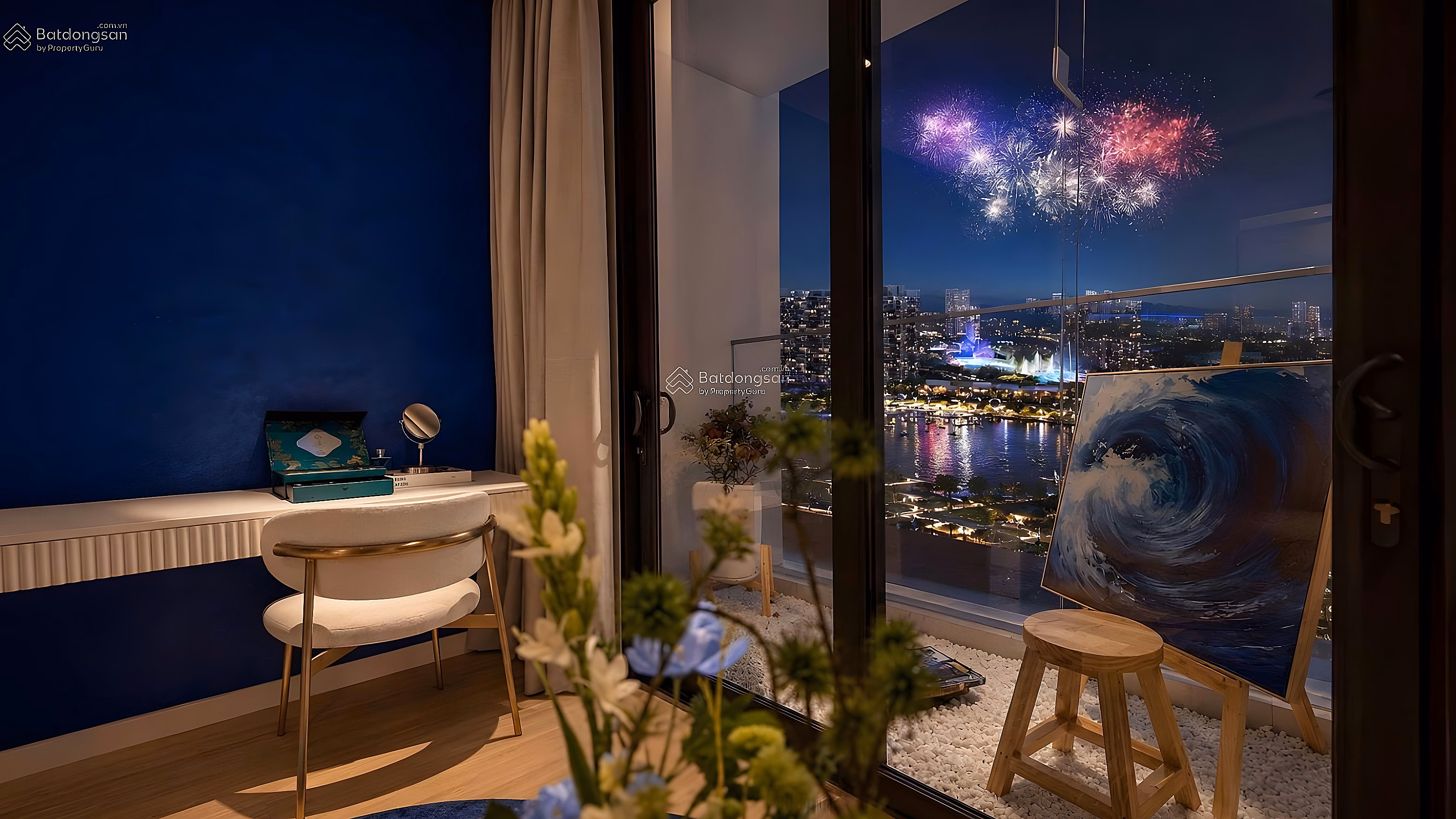 Charmora City Studio apartment with fireworks view from 2.36 billion - Owns high-end real estate Sun Group