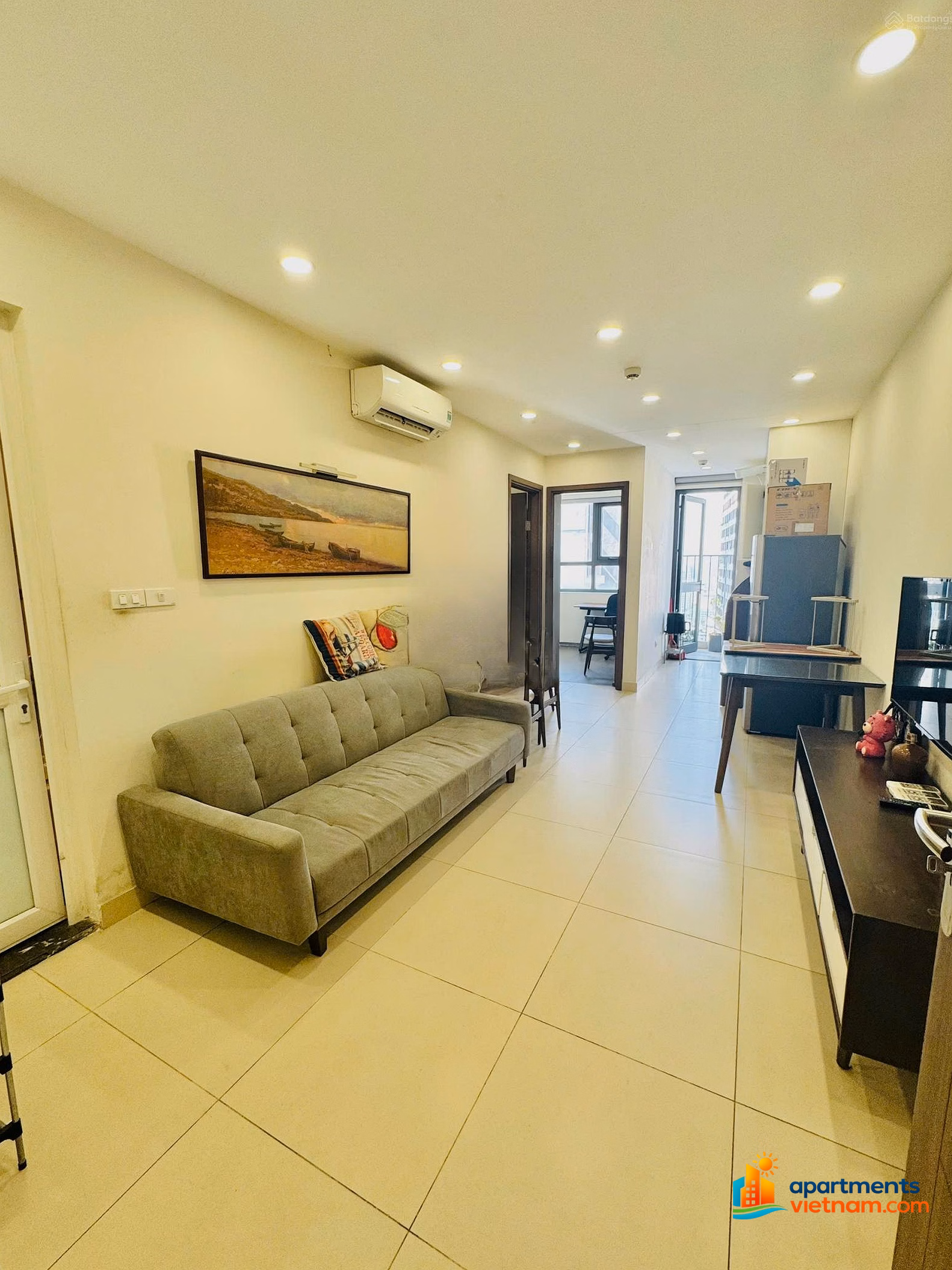(Real price) Fully furnished 2-bedroom FLC Green apartment for rent, good reference price in the area of ​​10 million/month