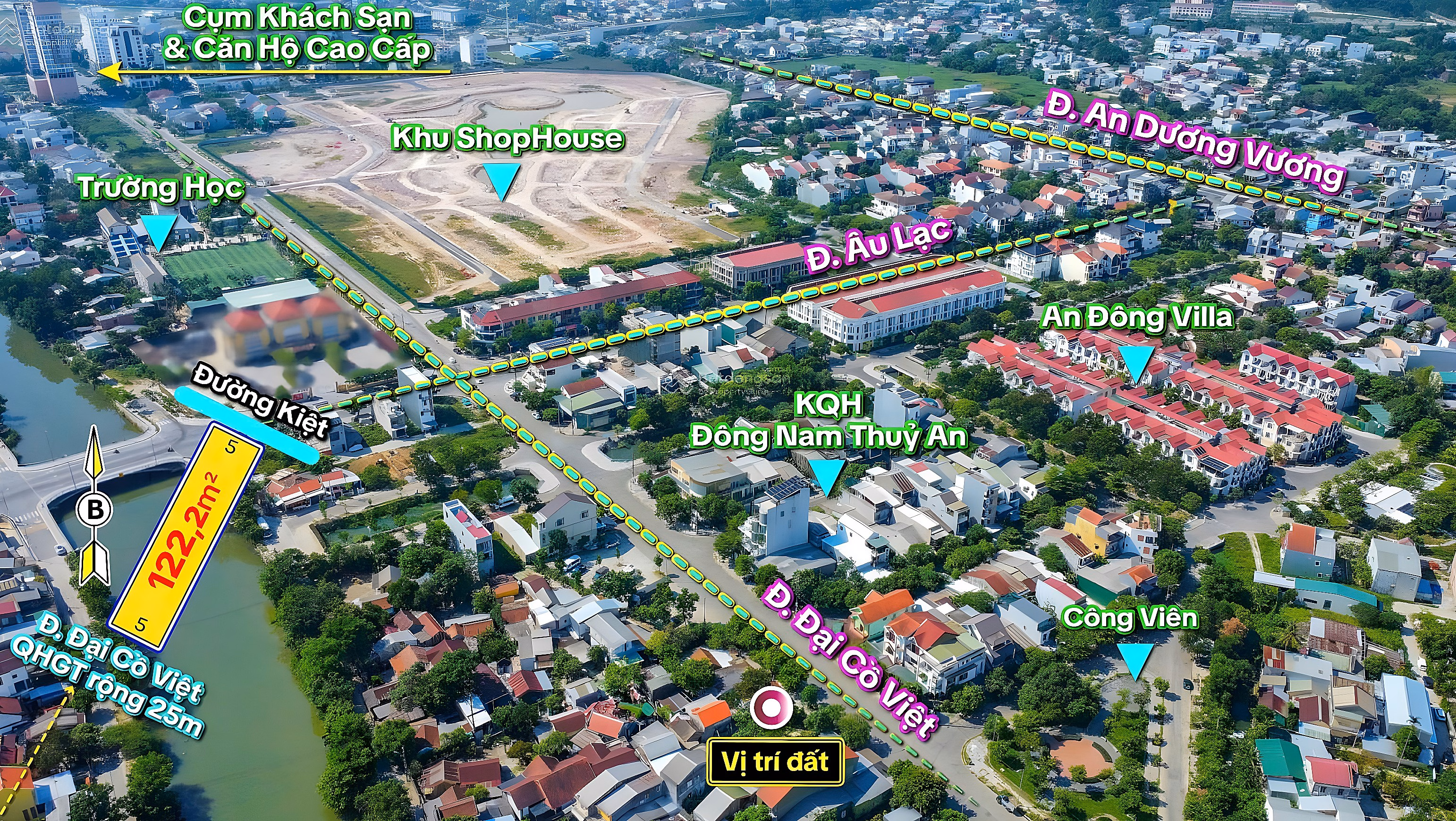 Land for sale on Dai Co Viet street - 600m from Aeon