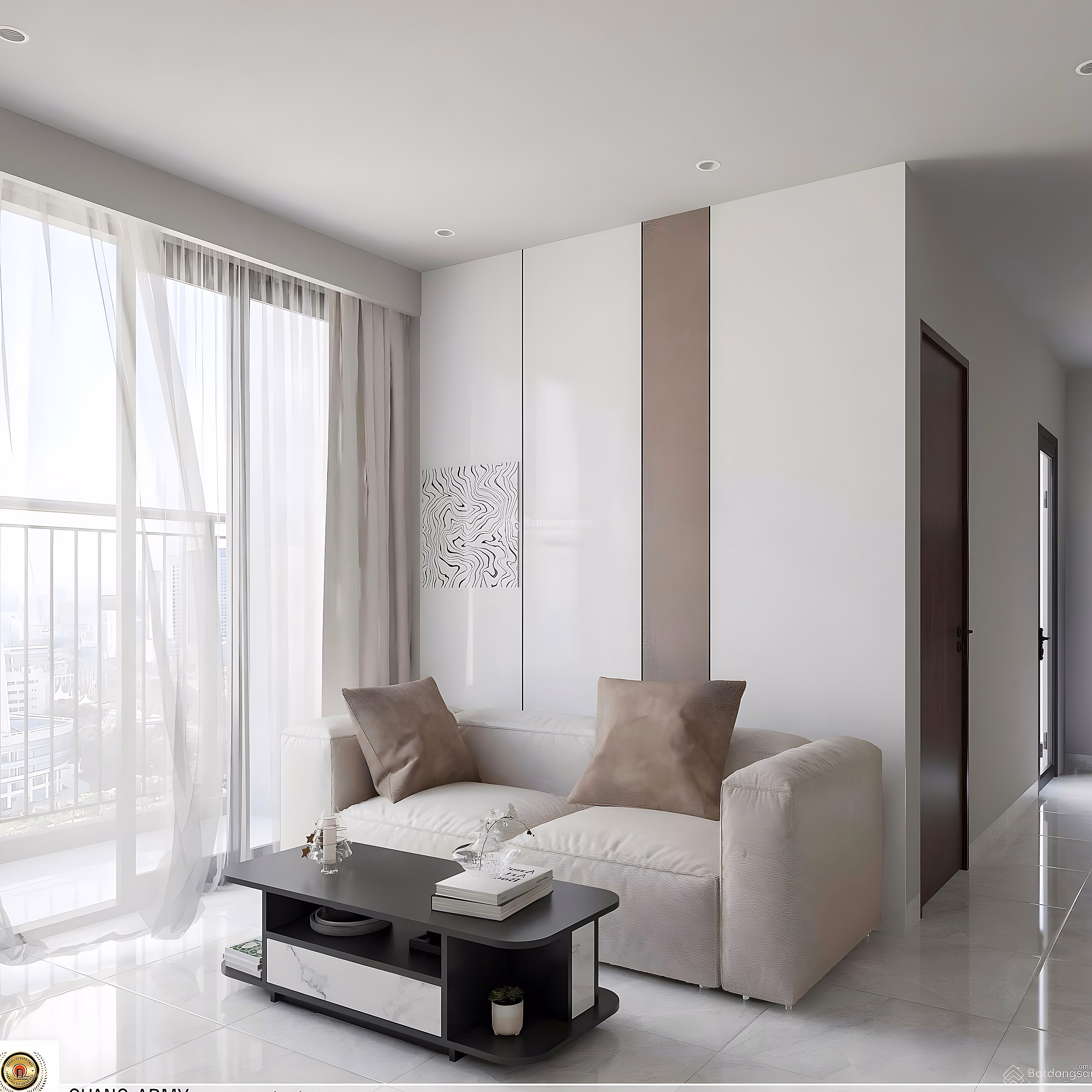 100% new apartment, corner apartment with view of Dragon Bridge, Downtown, DIFF