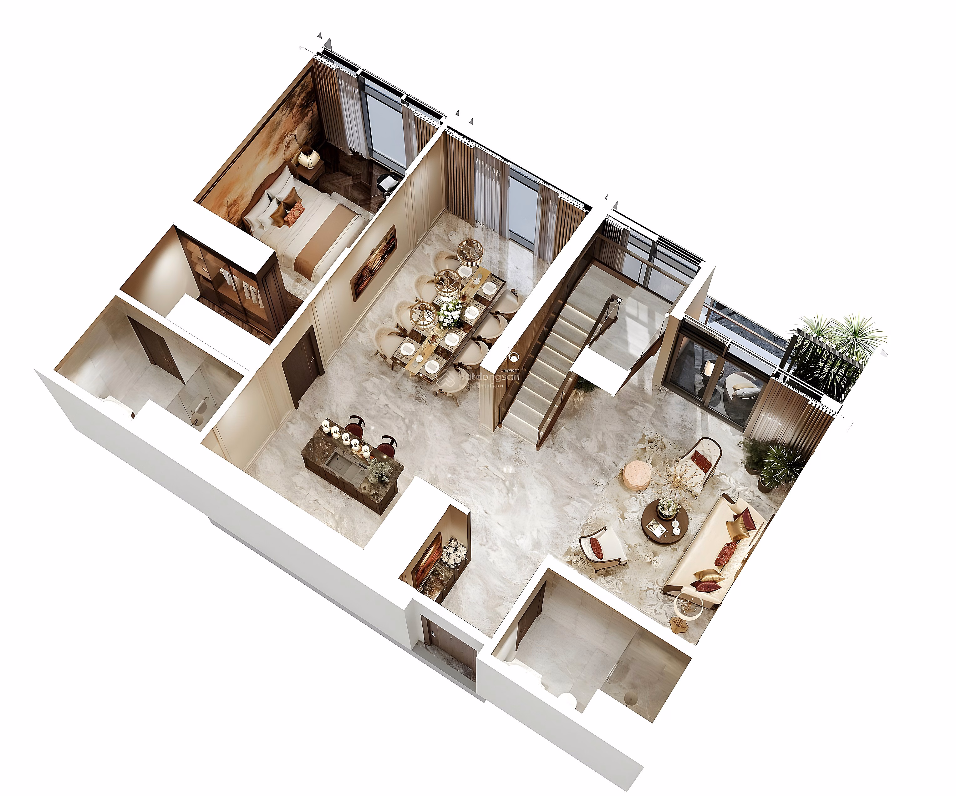 Corner apartment fund with 3 - 4 bedrooms from 110m2 with direct view of West Lake, cheapest price on the market. Only the last few units left!