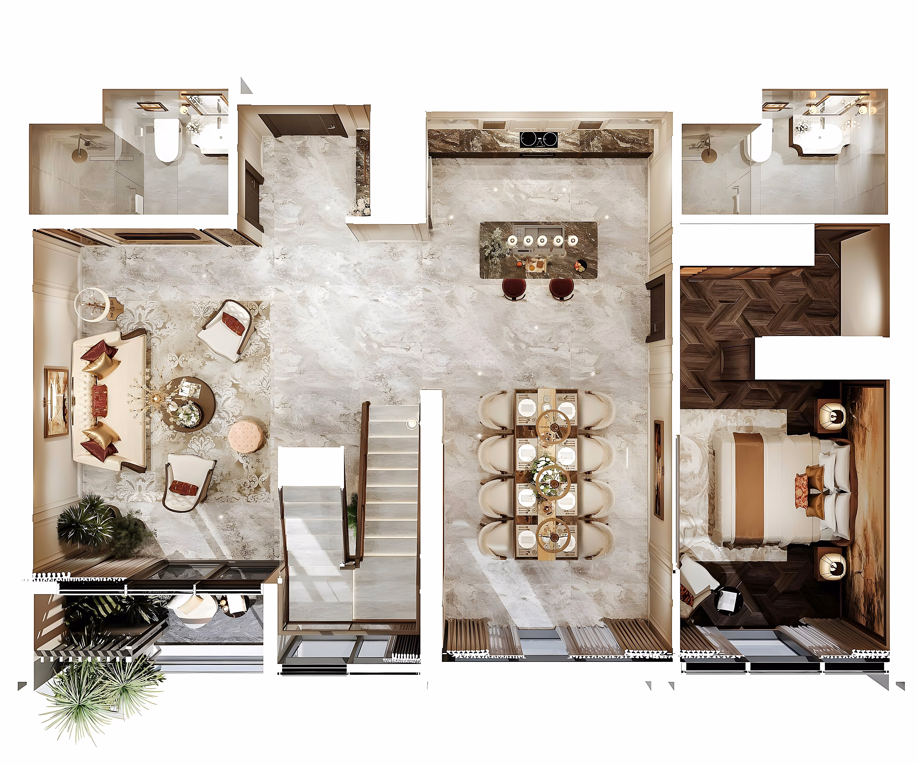 Corner apartment fund with 3 - 4 bedrooms from 110m2 with direct view of West Lake, cheapest price on the market. Only the last few units left!