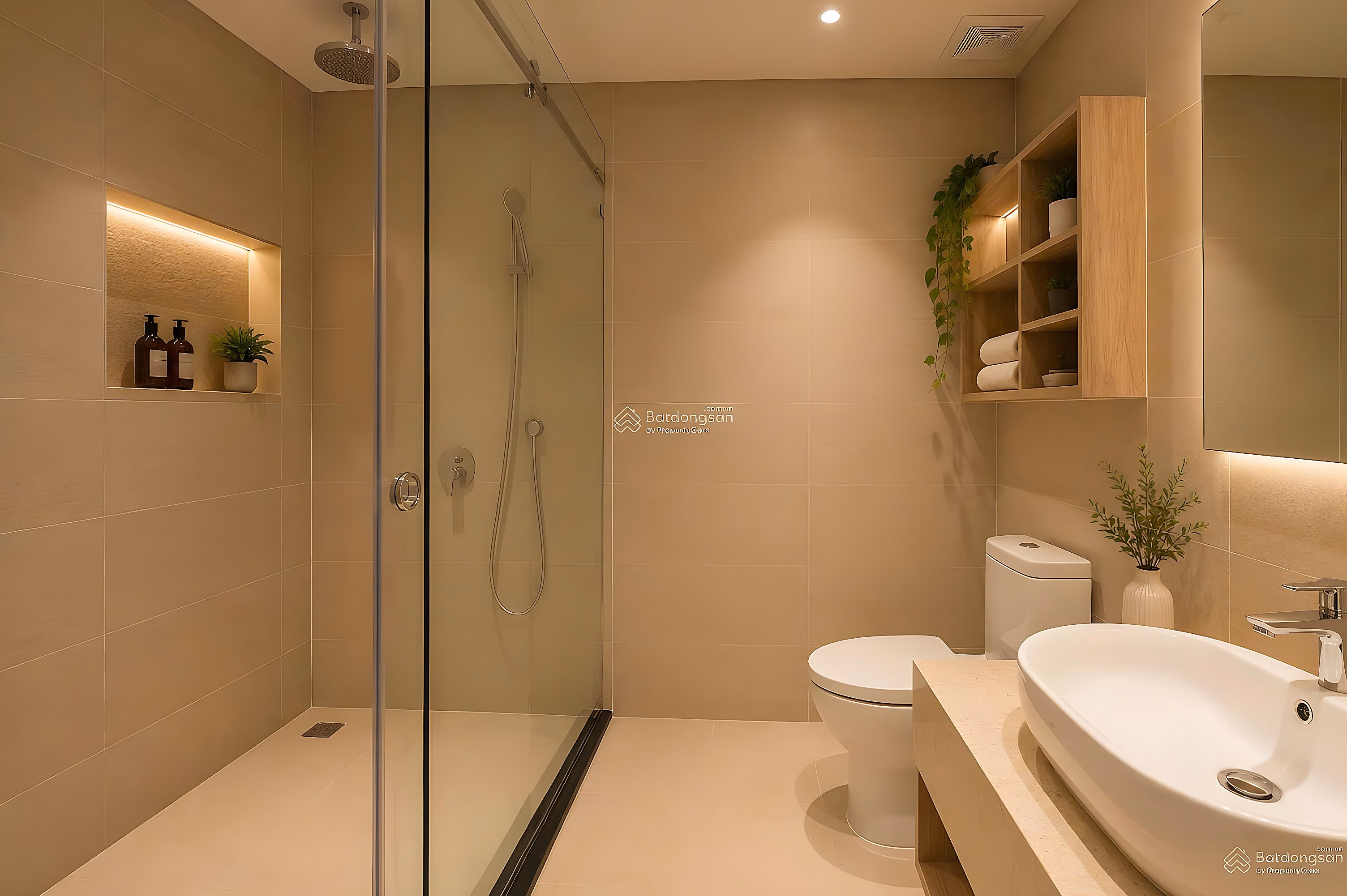 Gold Coast apartment for rent, South tower, 2 bedrooms, 2 bathrooms, 71m², price 26 million/month (Retail booking accepted)