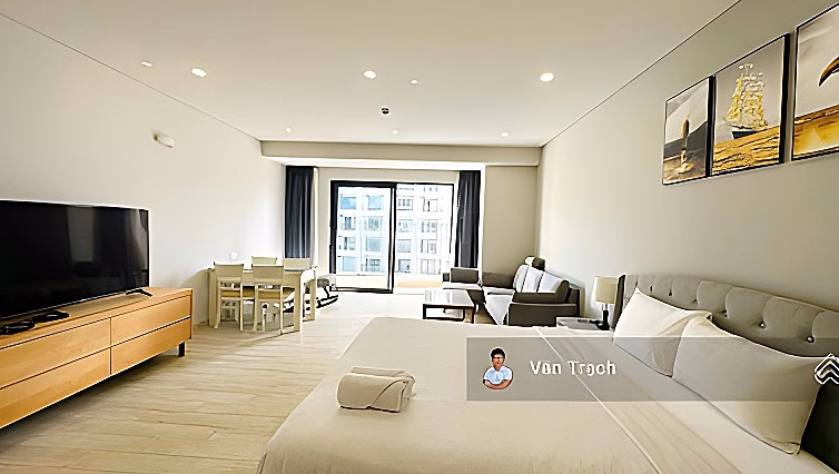 Gold Coast apartment for rent, South tower, 2 bedrooms, 2 bathrooms, 71m², price 26 million/month (Retail booking accepted)
