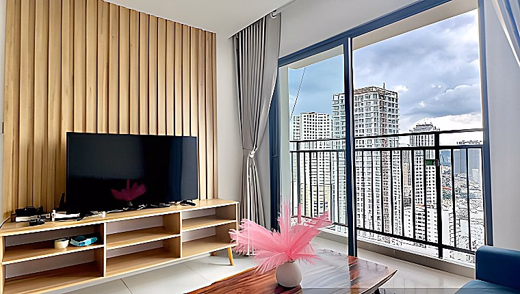 Gold Coast apartment for rent, South tower, 2 bedrooms, 2 bathrooms, 71m², price 26 million/month (Retail booking accepted)