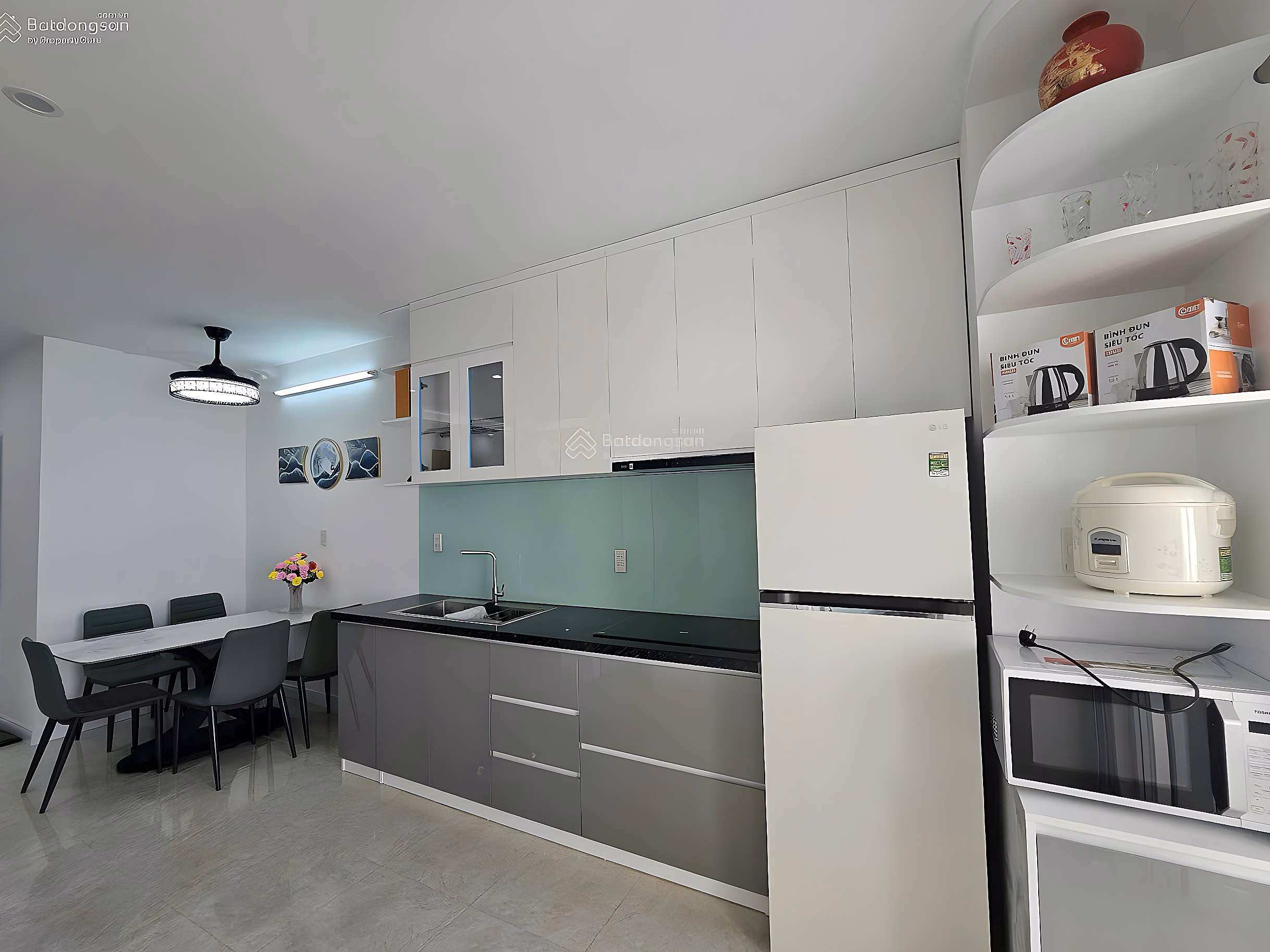 65m2 apartment, 2 bedroom design - for young families in the city center. Nha Trang
