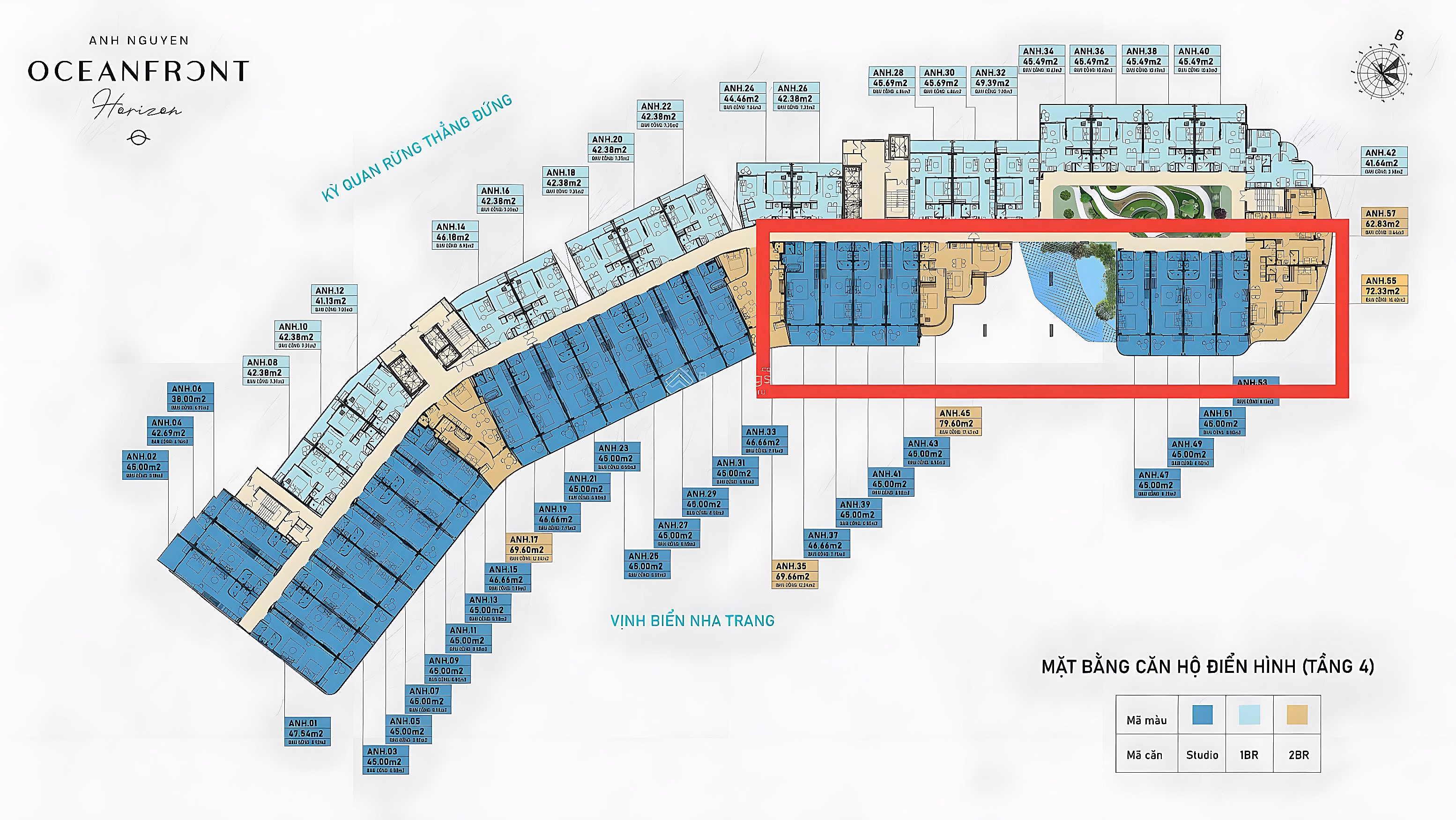3 diplomatic rates: Anh Nguyen Horizon Nha Trang apartment - only from 2.8 billion - Tran Phu street