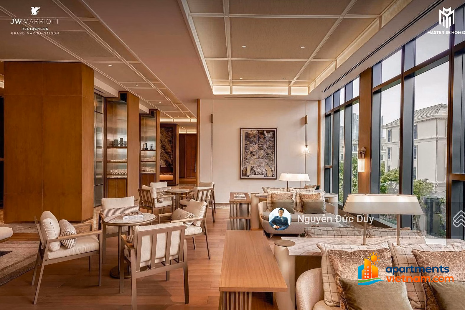 Best price 35 million/month SEA - JW Marriott apartment 1 bedroom - 1 bathroom 50m2. Free management