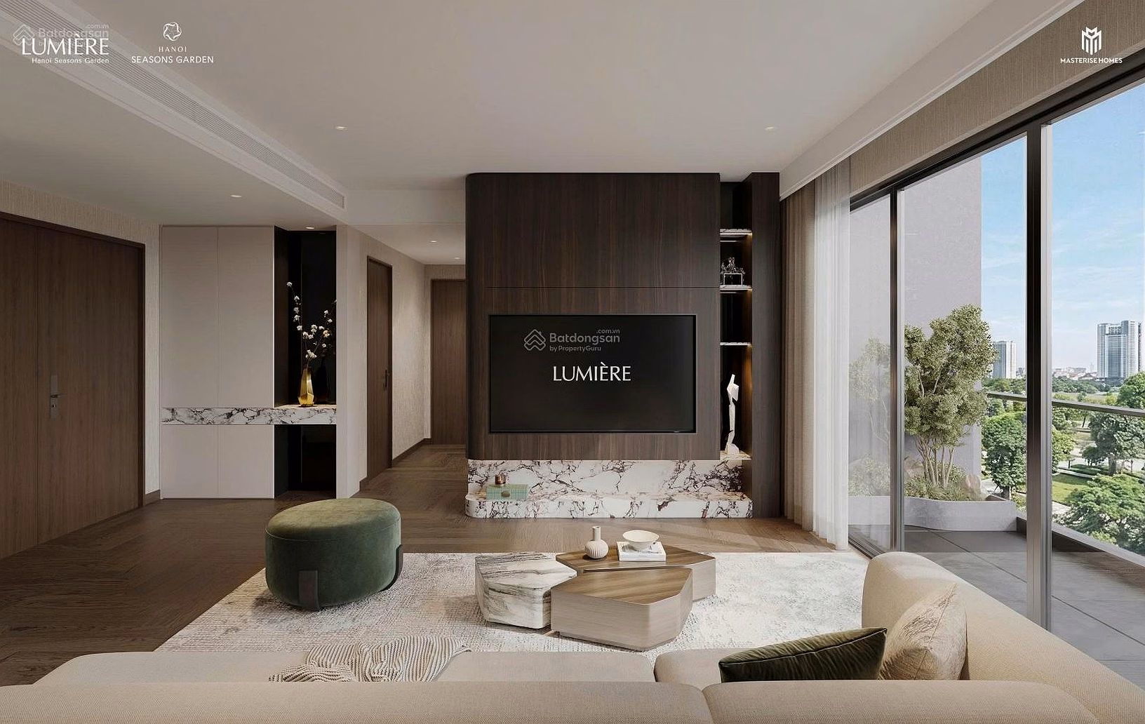 Selling 3-bedroom apartment at Hanoi Seasons Garden, 120 million/m2, 100m2, excellent beauty