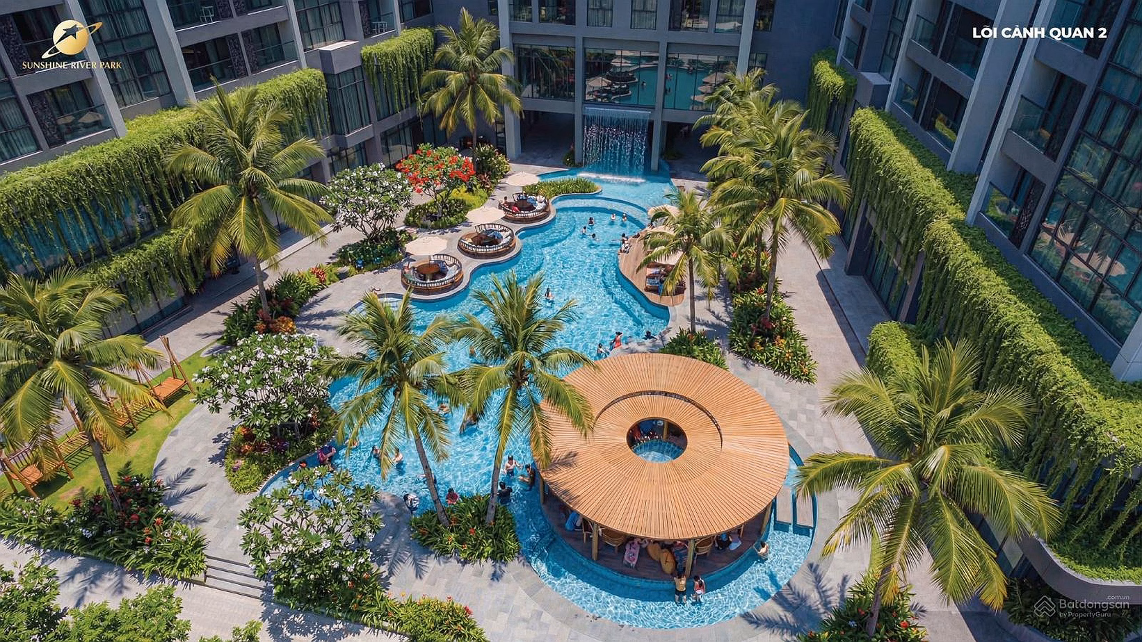 Book a beautiful apartment with a view of the Red River and Ciputra urban park