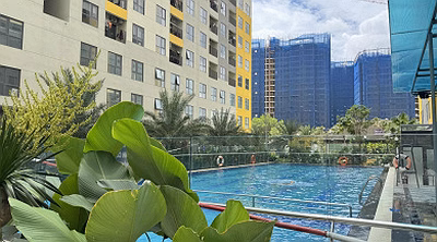 2 bedroom 2 bathroom apartment for rent, price 5.9 million/month + 2 air conditioners & NTCB - View Da Lang Lake, Thu Duc University National Highway 1K