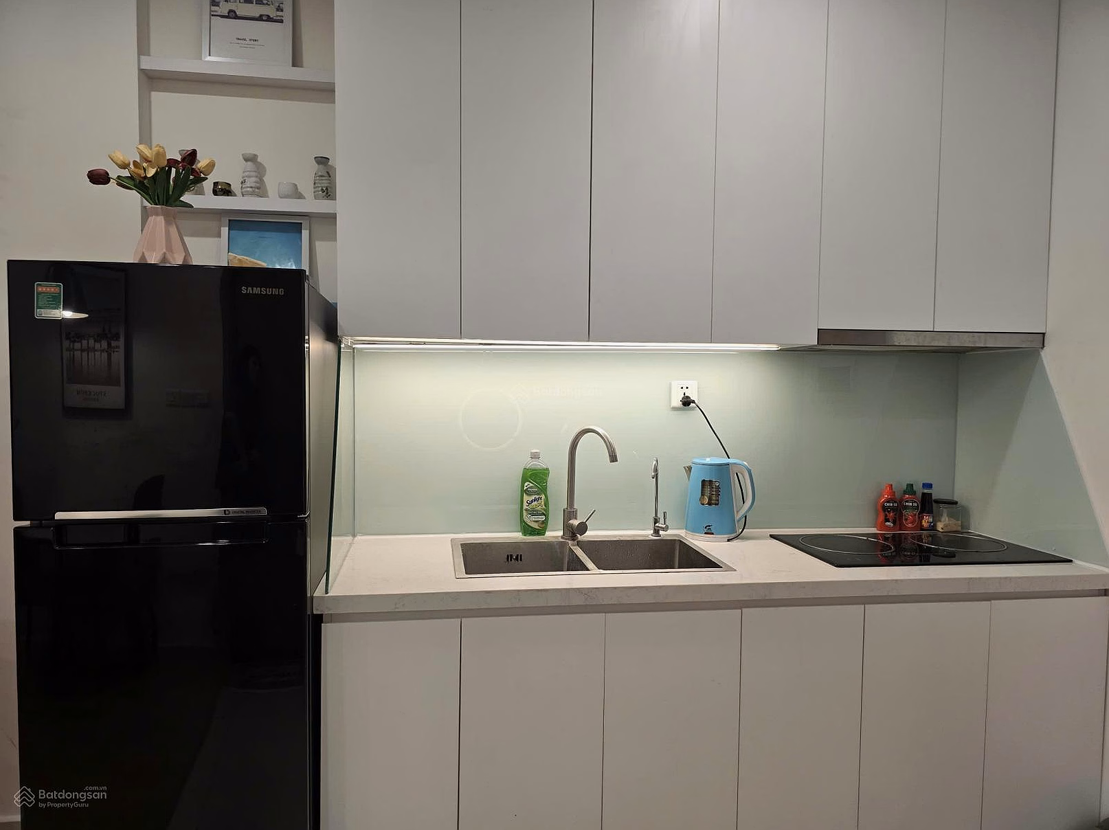 Studio apartment for sale, balcony, lake view, 24.5 hectares, fully furnished***