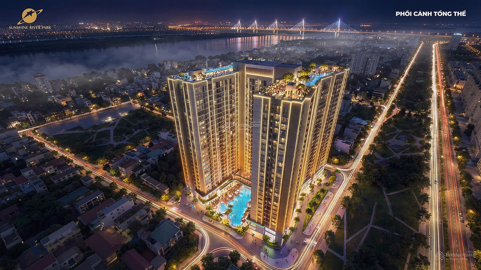 Apartment phase 1 - owning a luxury apartment Sunshine River Park Ciputra - Full view of the Red River expected 100 million/m²