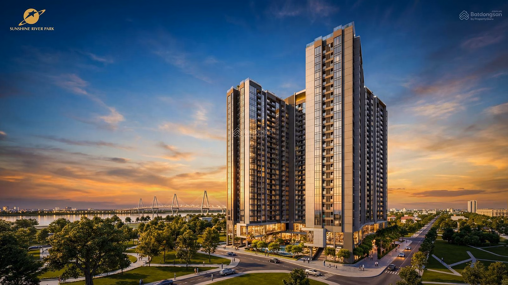 Apartment phase 1 - owning a luxury apartment Sunshine River Park Ciputra - Full view of the Red River expected 100 million/m²