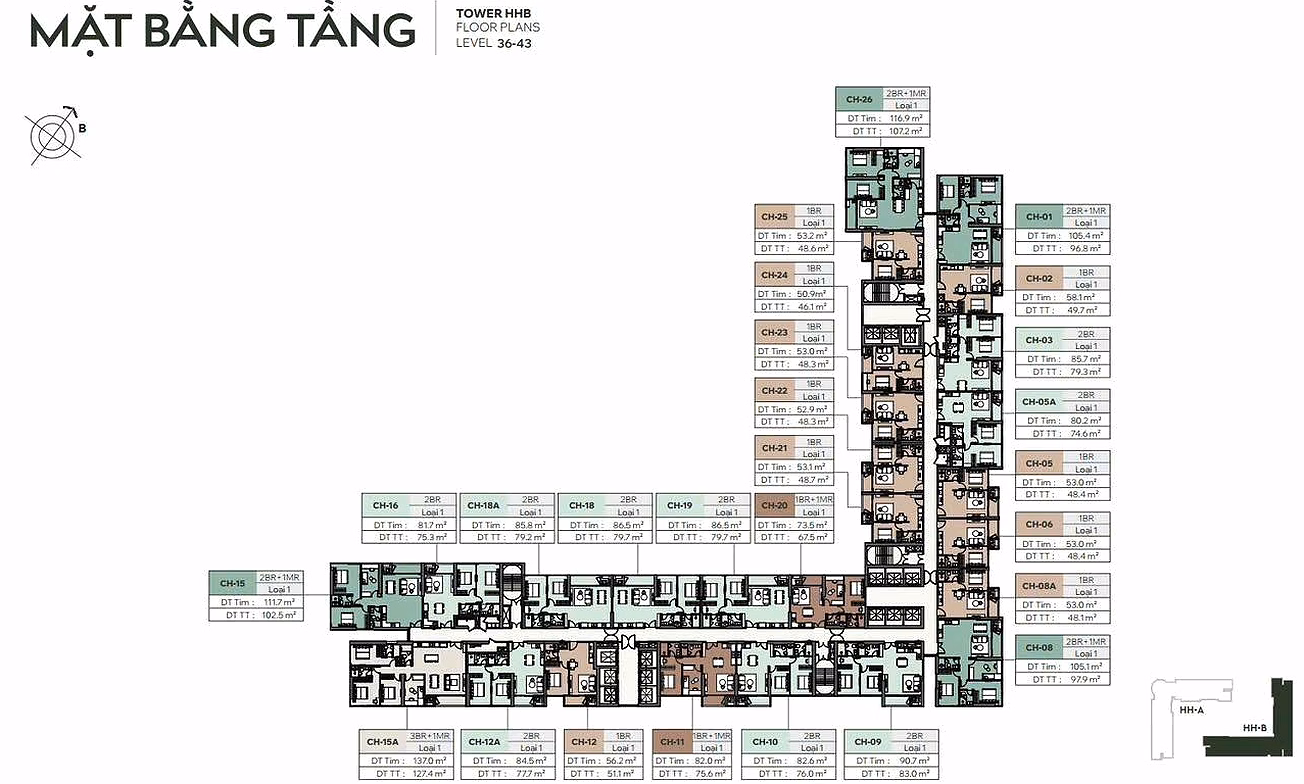 Inner City Golden Land Area - Cao Xa La - 2N Apartment - 75m2 - With All-in-one Utility System