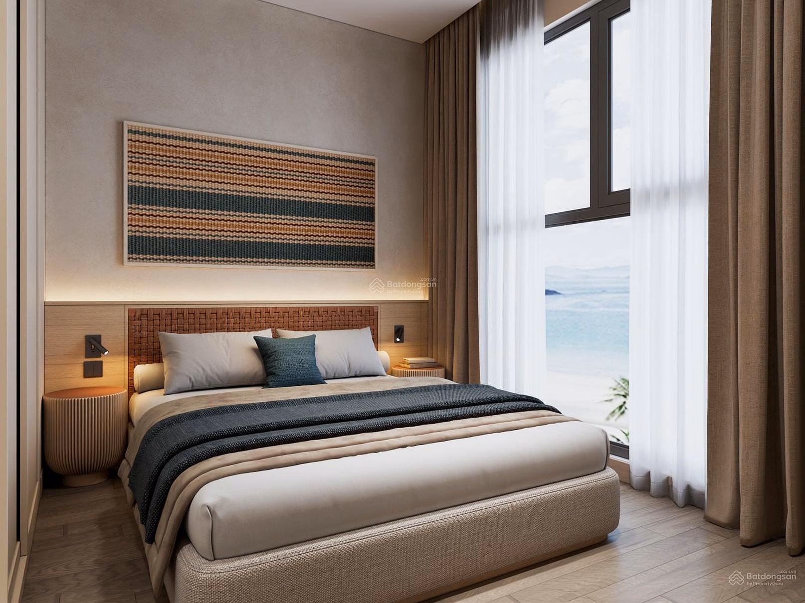 [Discount 1.1 billion] Corner apartment (0212B34) 2 bedrooms The Onsen 2 Building - Charmora City - River View