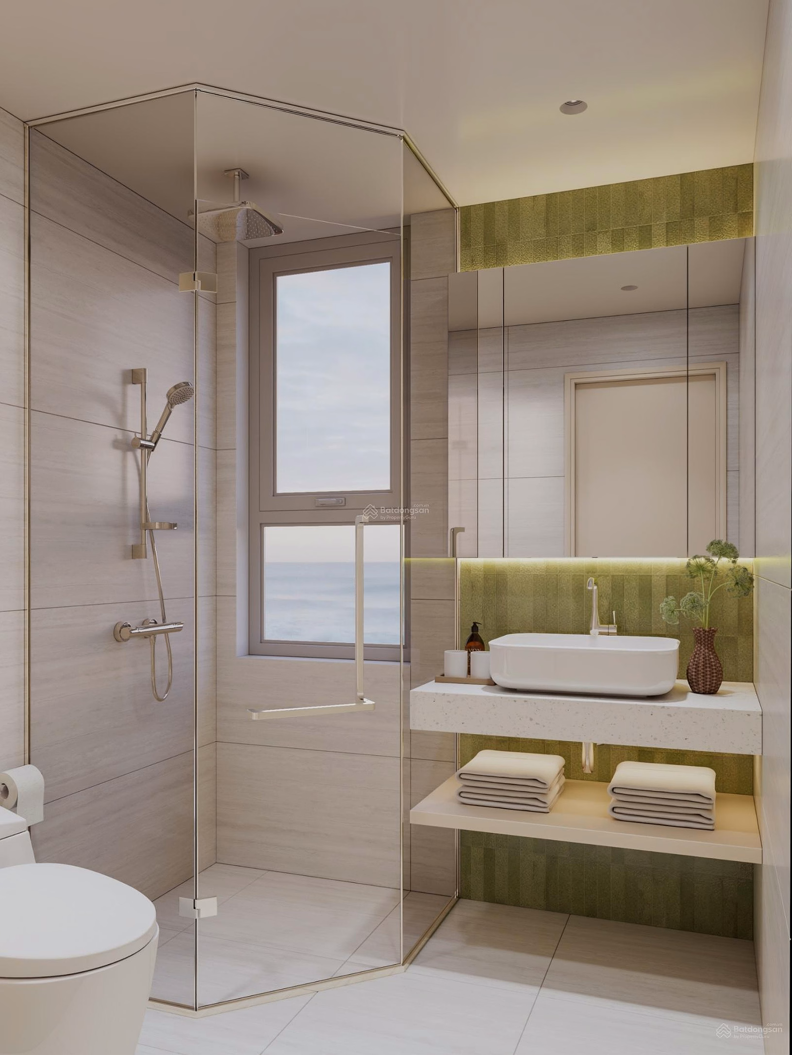 [Discount 1.1 billion] Corner apartment (0212B34) 2 bedrooms The Onsen 2 Building - Charmora City - River View
